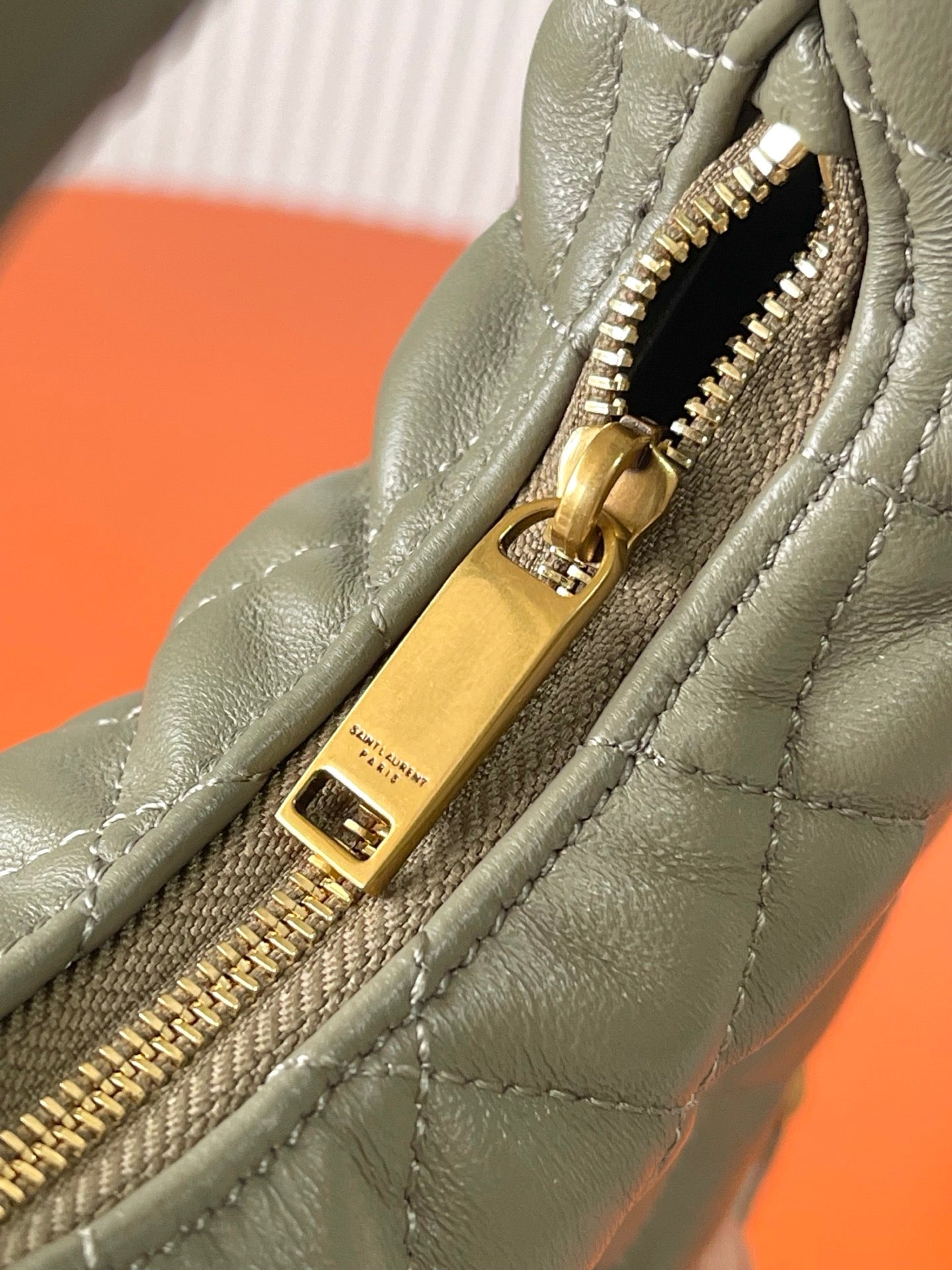 Strong Moss Icarino Mini In Quilted Leather