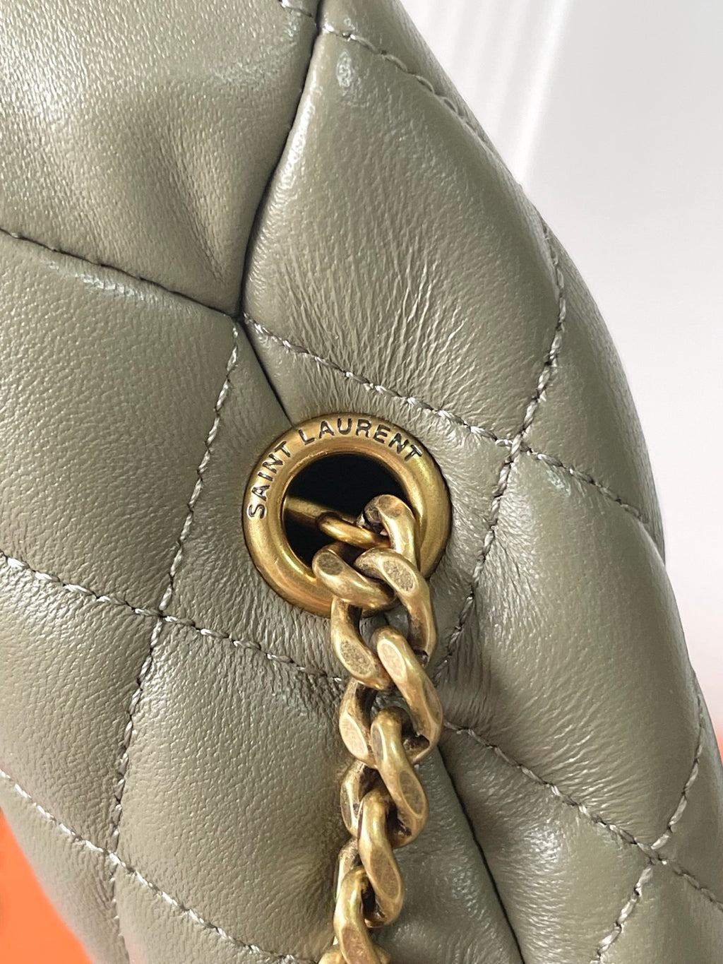 Strong Moss Icarino Mini In Quilted Leather