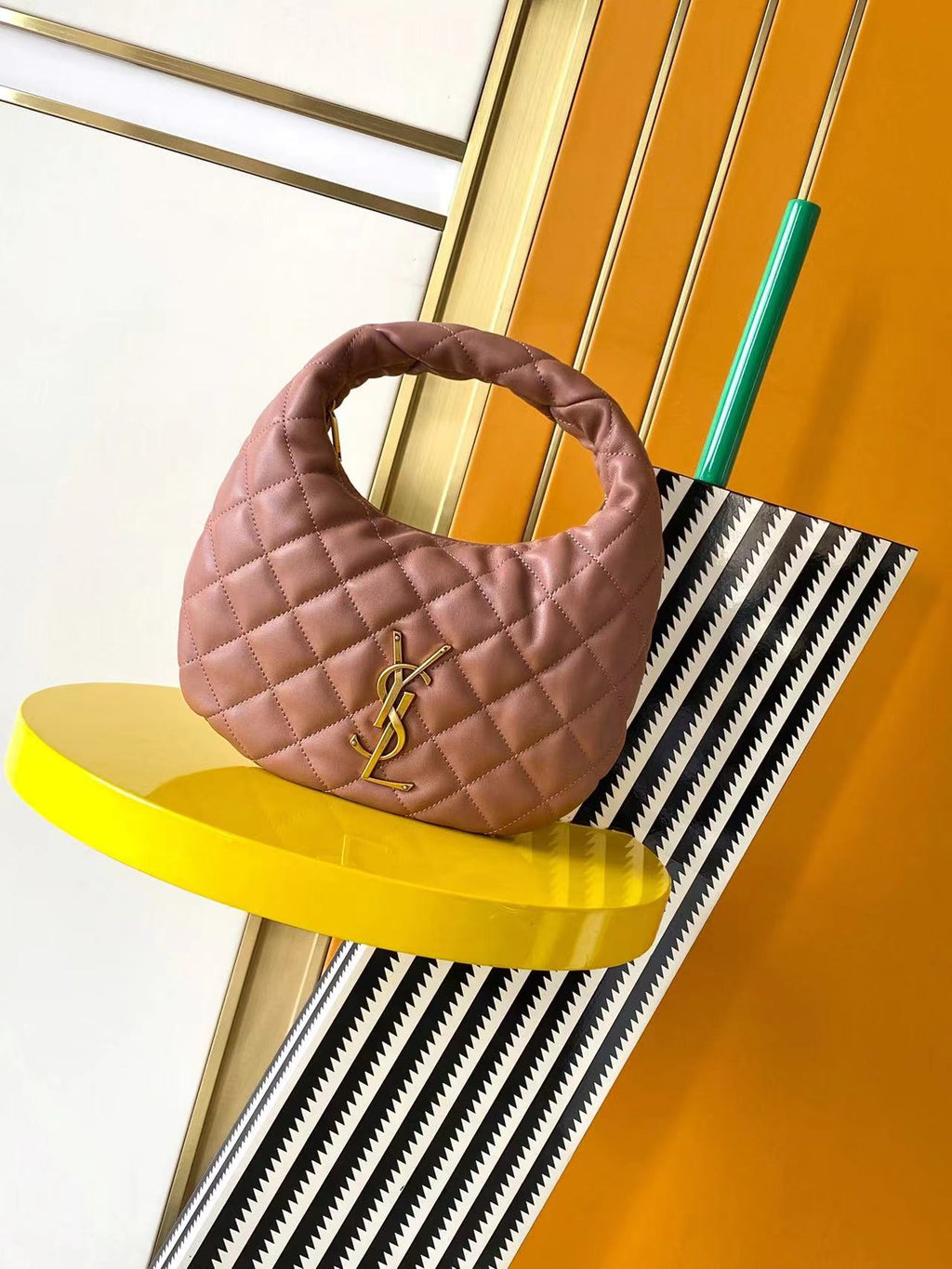 Hortensia Icarino In Quilted Leather