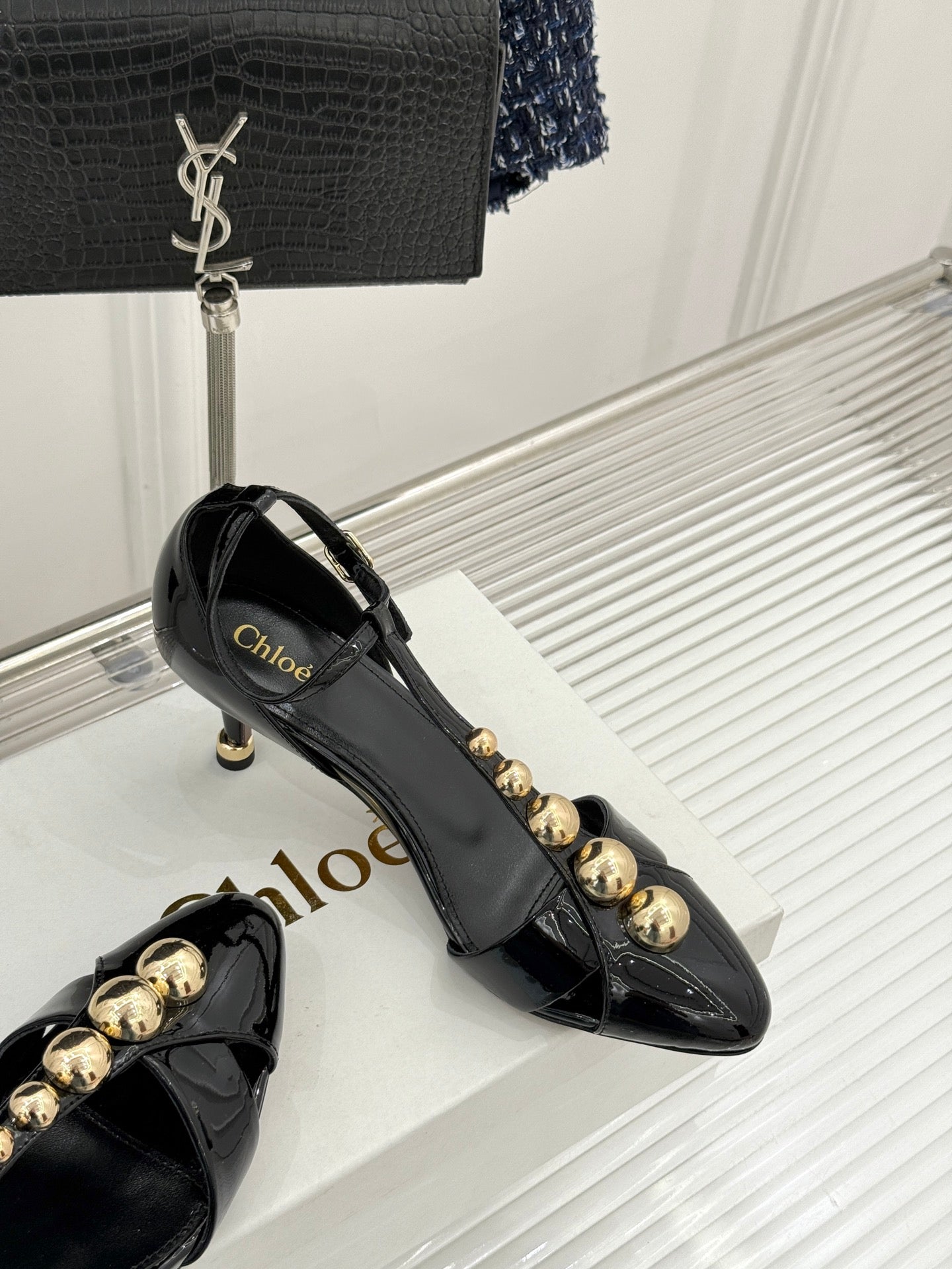 Black Cleia Heeled Sandal