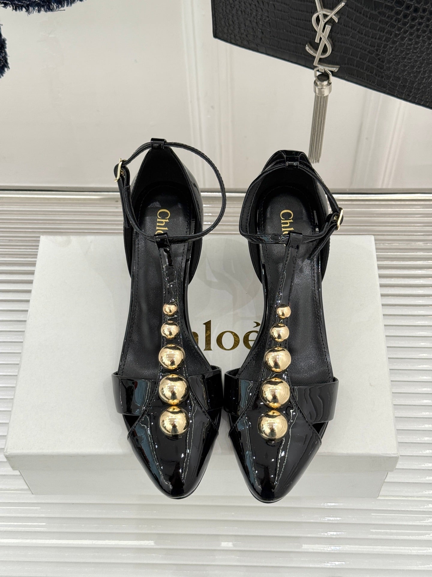 Black Cleia Heeled Sandal