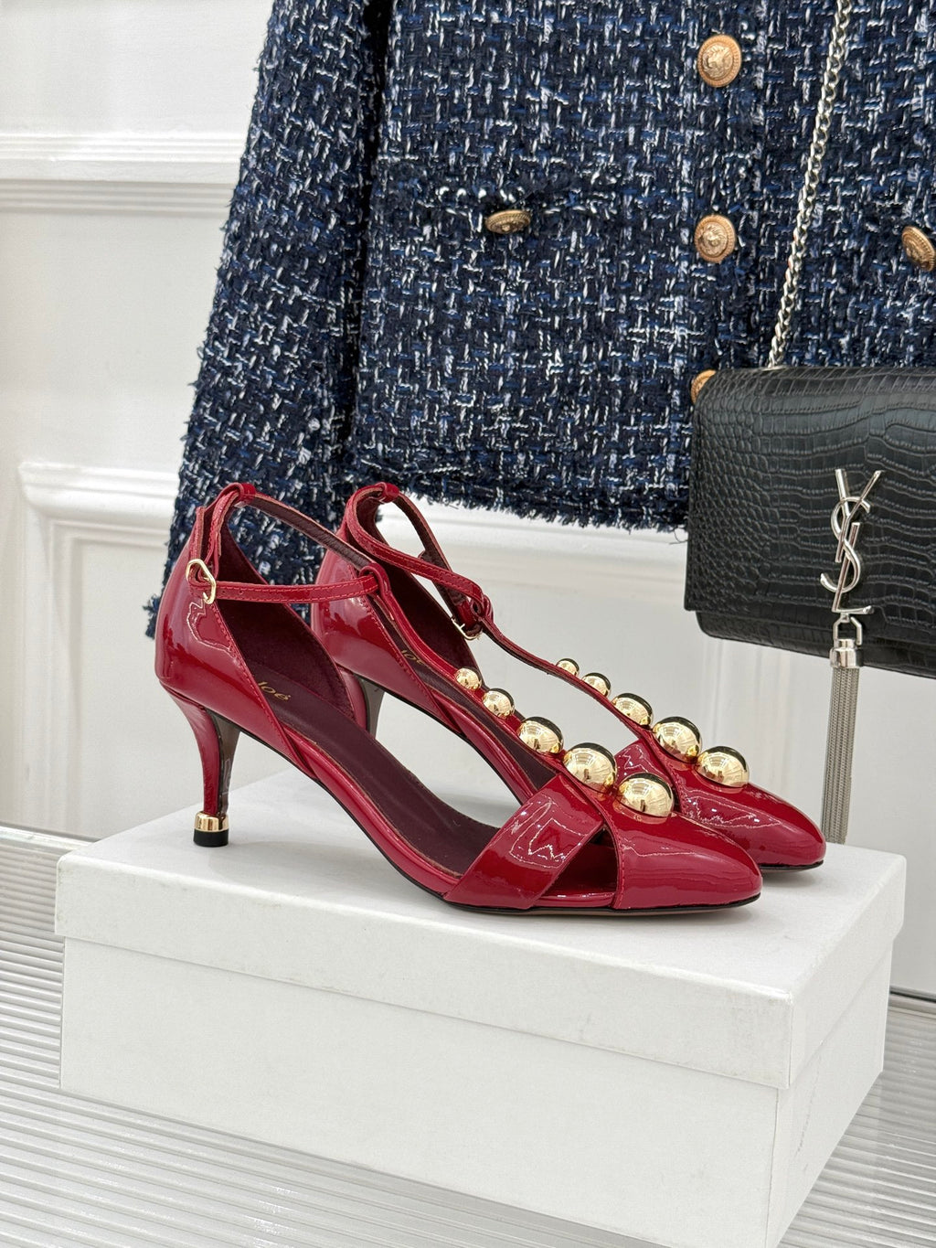 Grenat Cleia Heeled Sandal