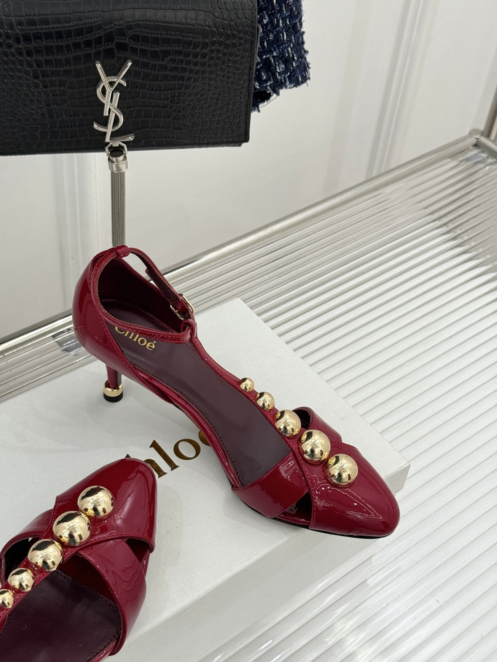 Grenat Cleia Heeled Sandal