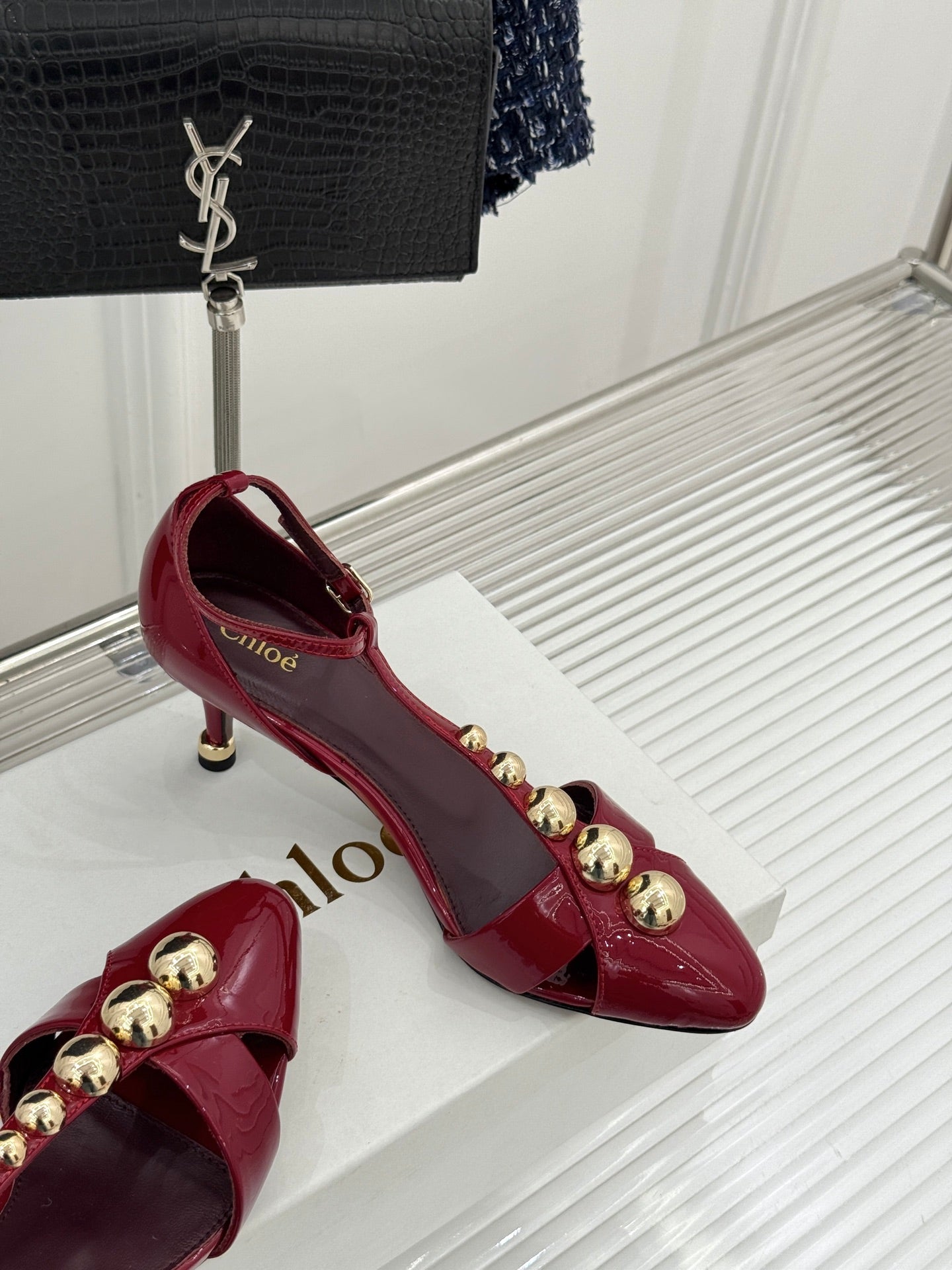 Grenat Cleia Heeled Sandal