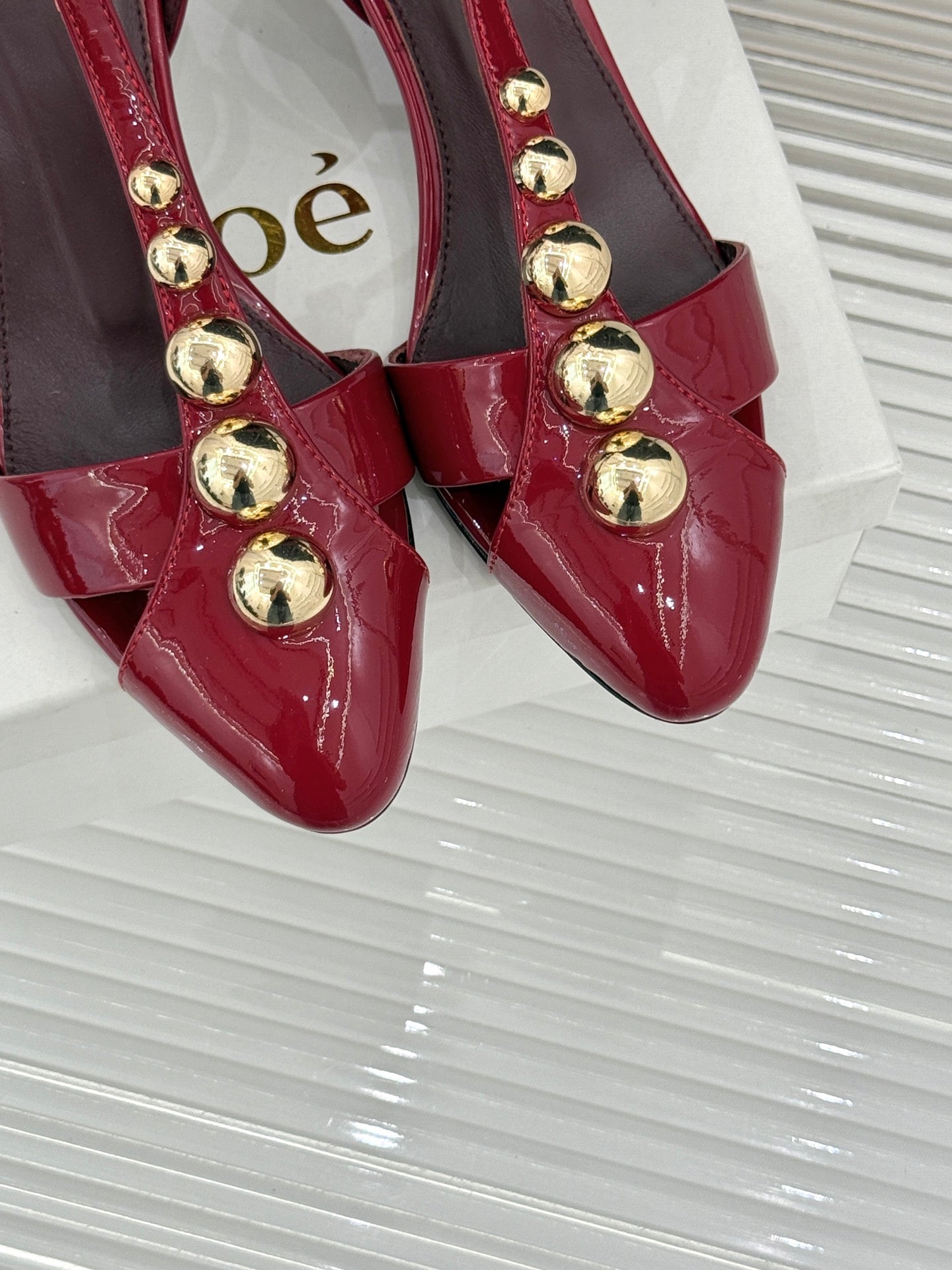 Grenat Cleia Heeled Sandal