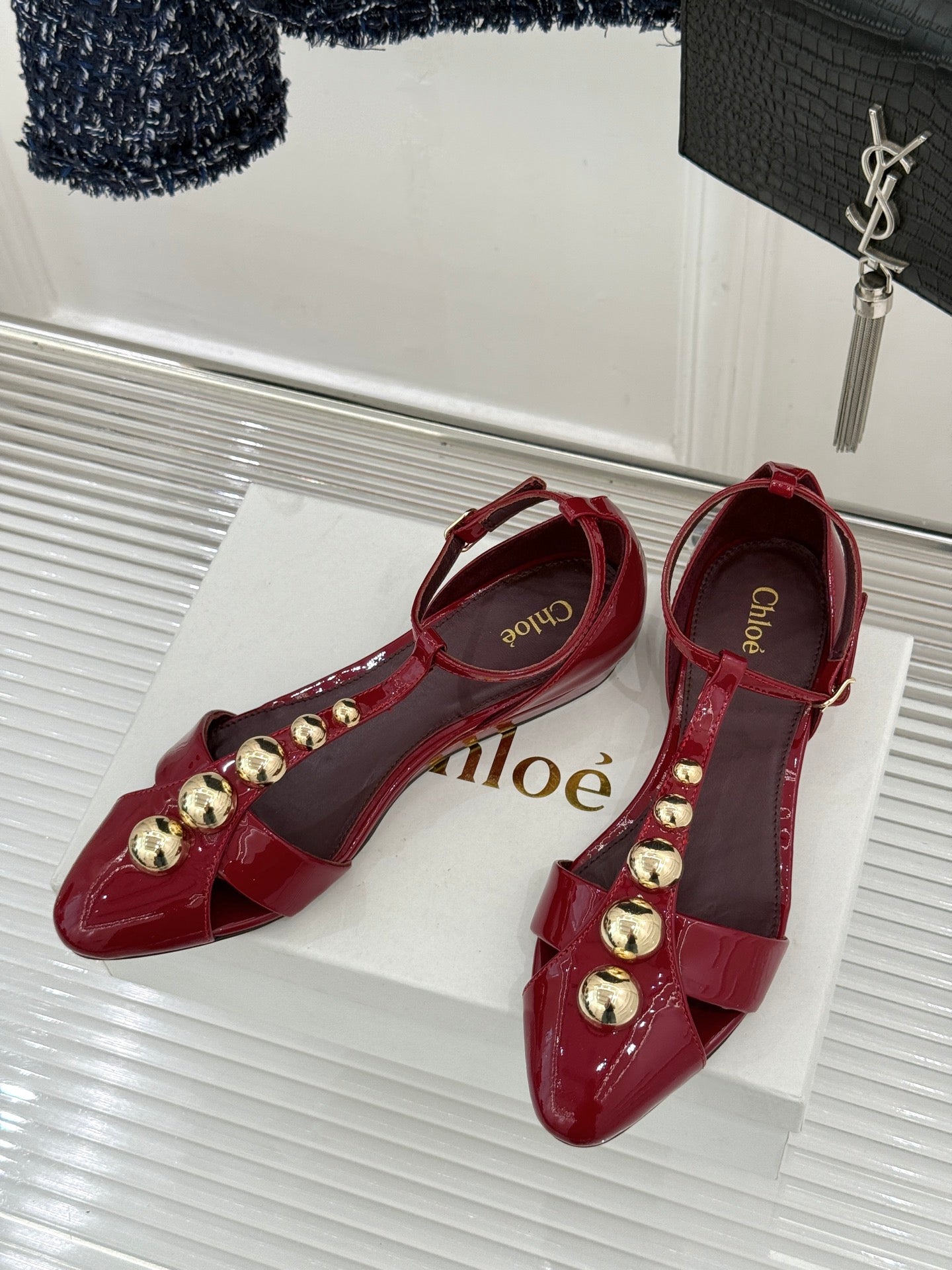 Grenat Cleia Sandal