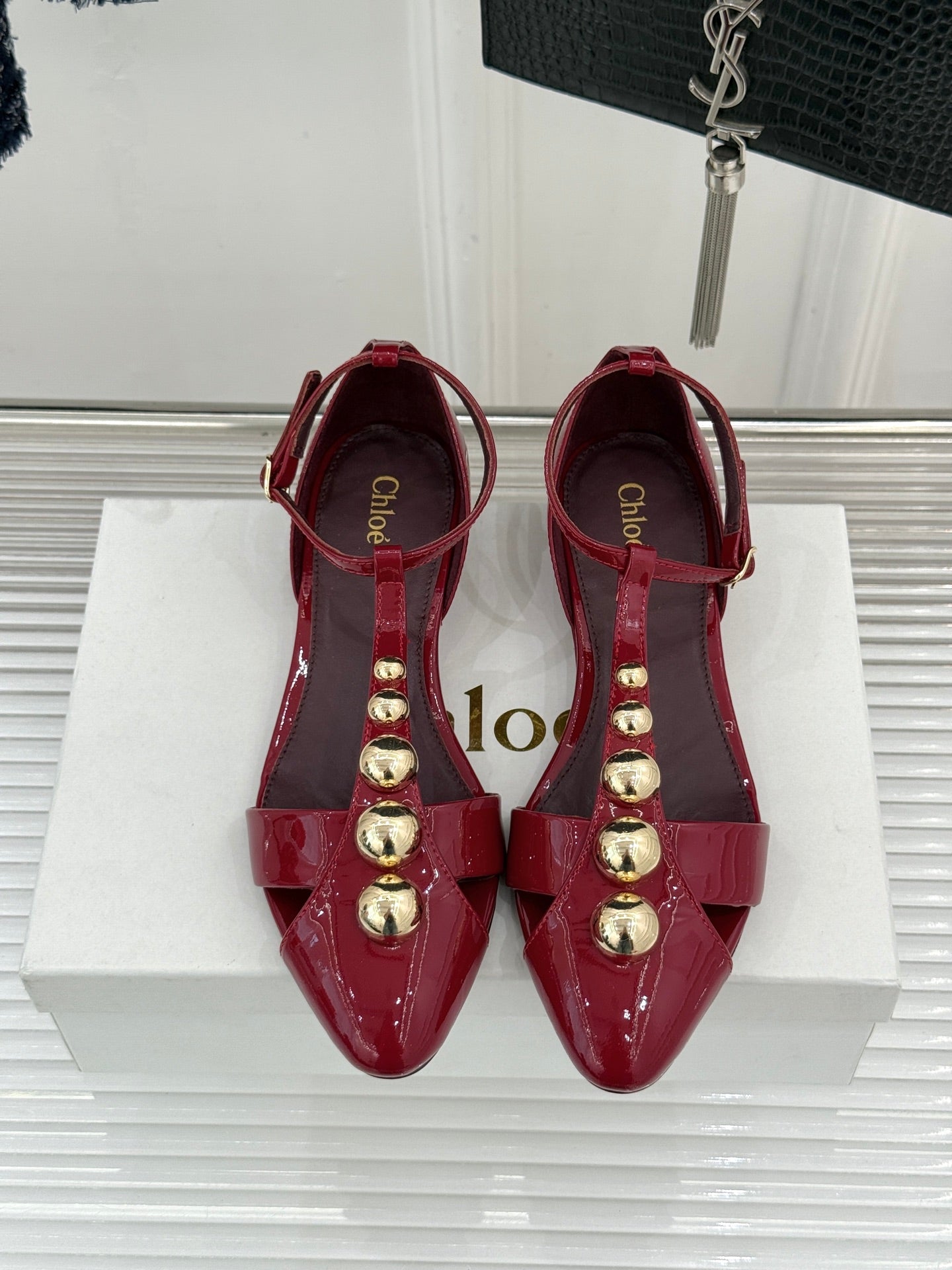 Grenat Cleia Sandal