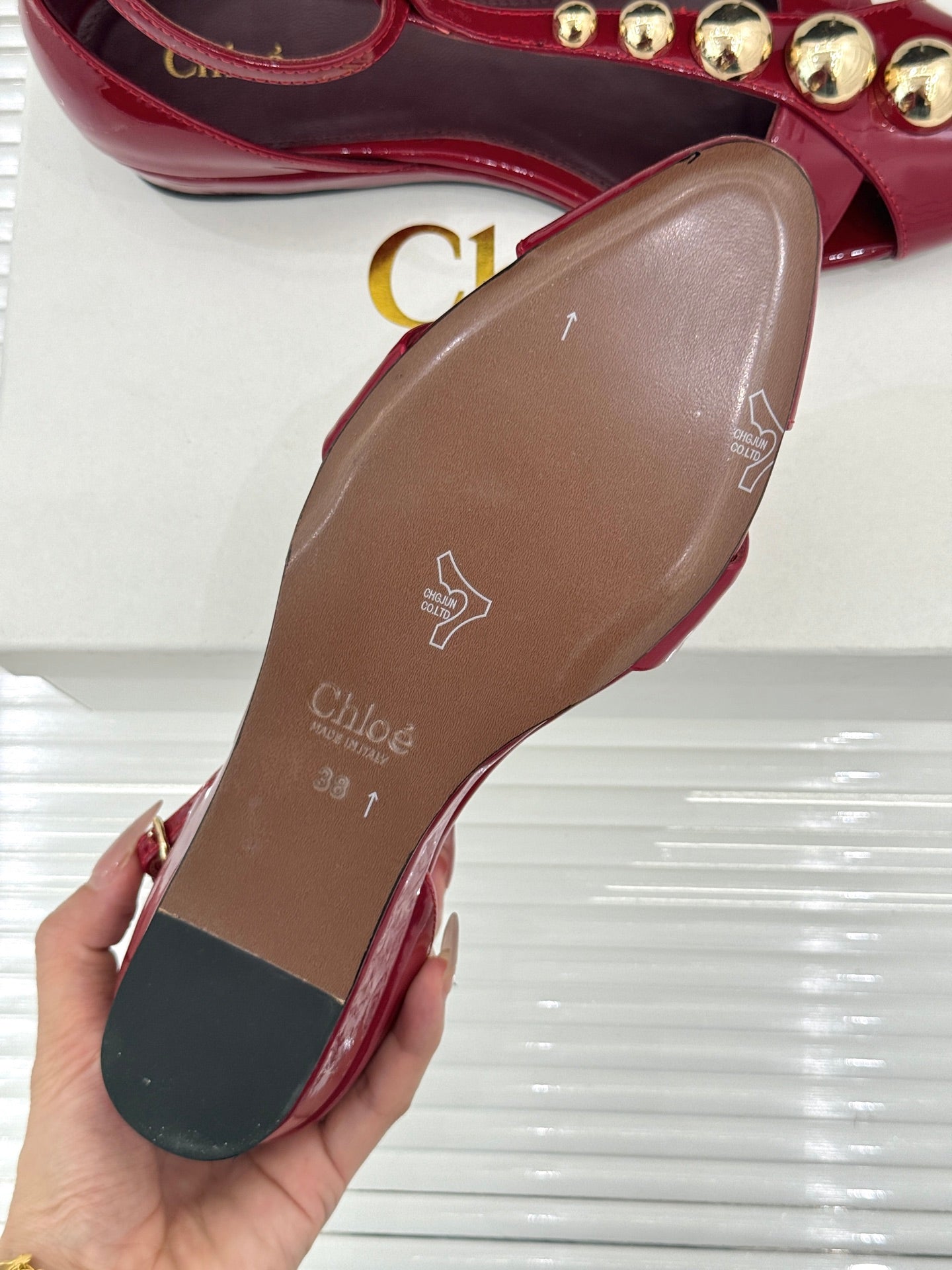 Grenat Cleia Sandal
