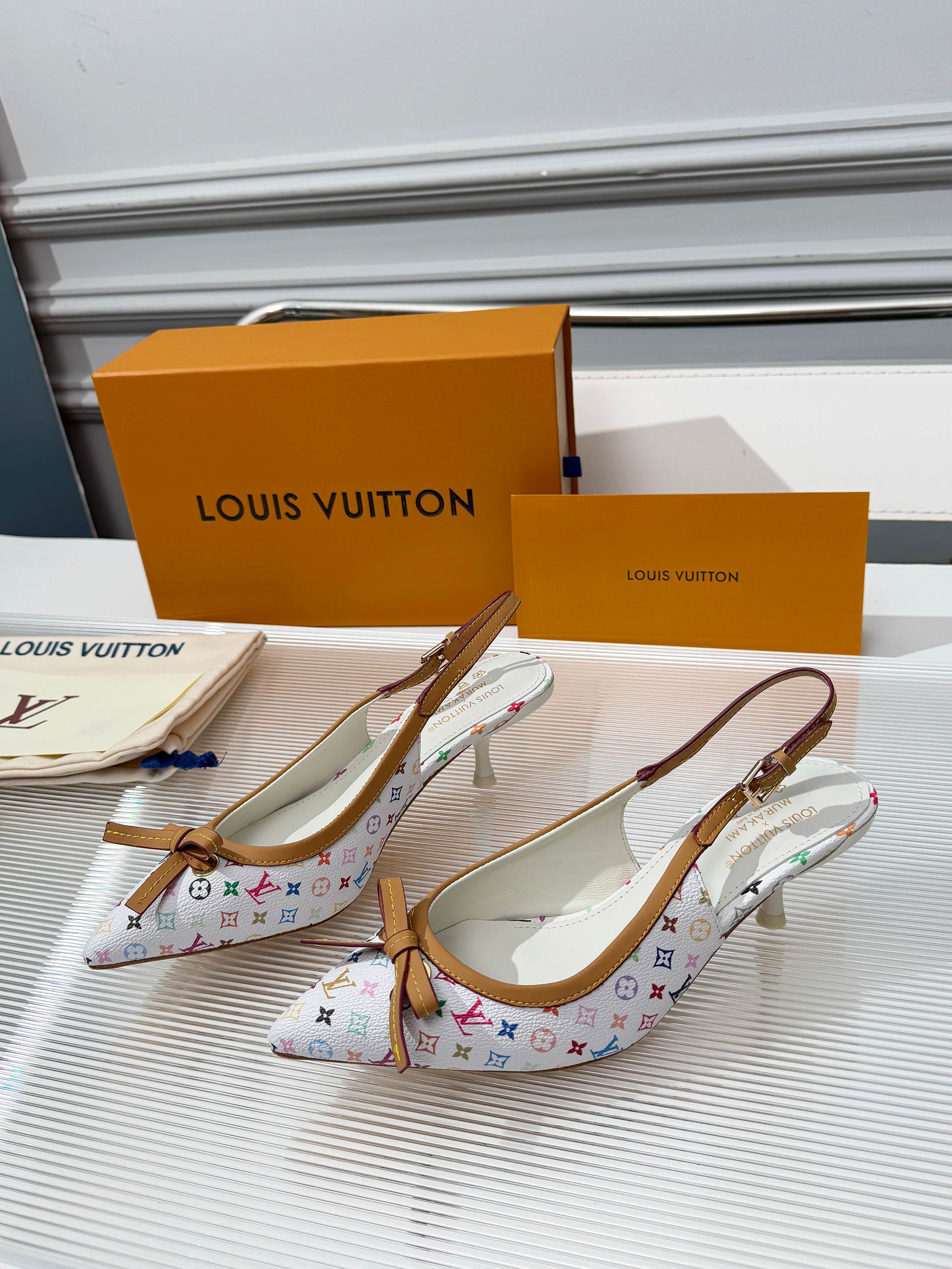 White Slingback Pump