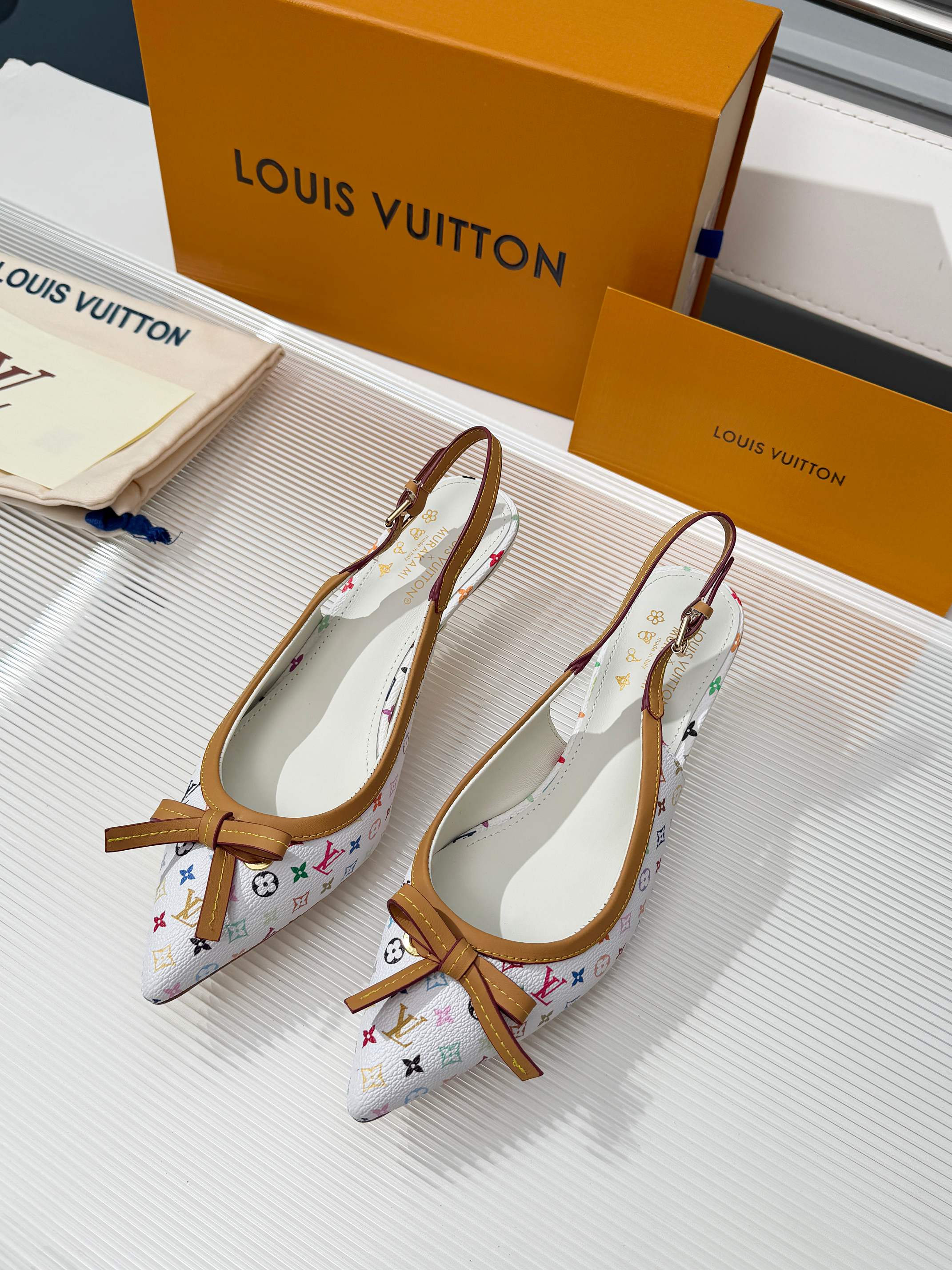 White Slingback Pump