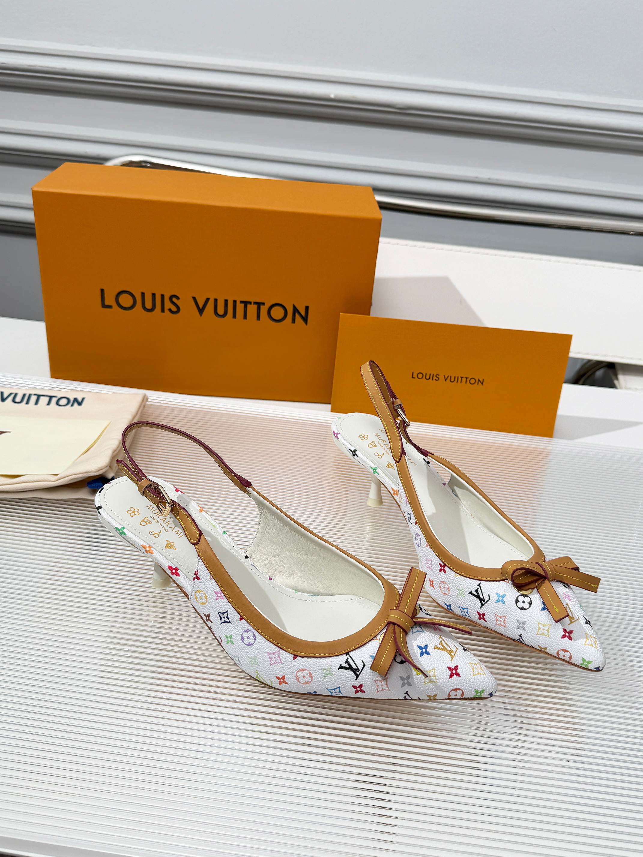White Slingback Pump