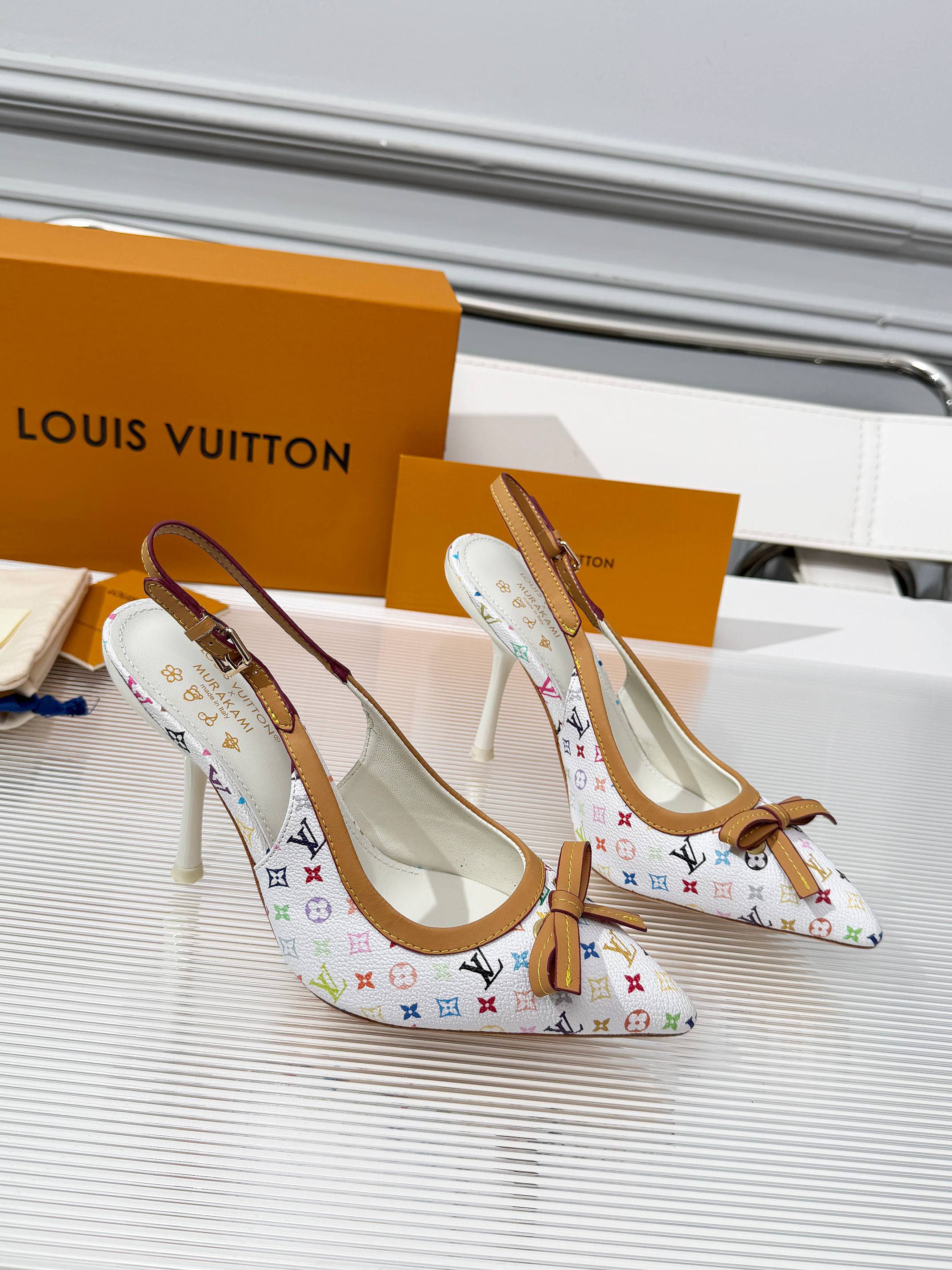 White Slingback Pump