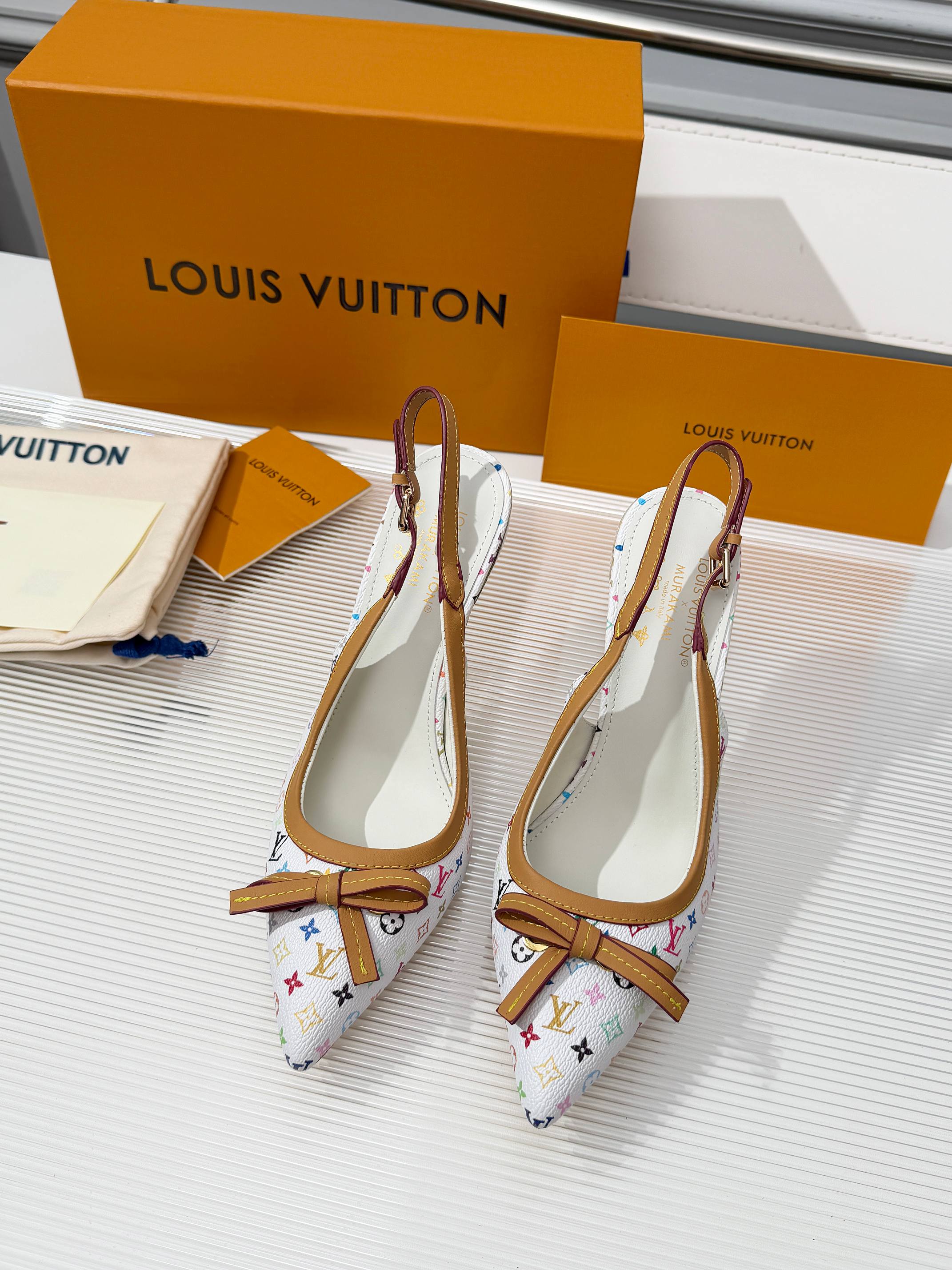 White Slingback Pump