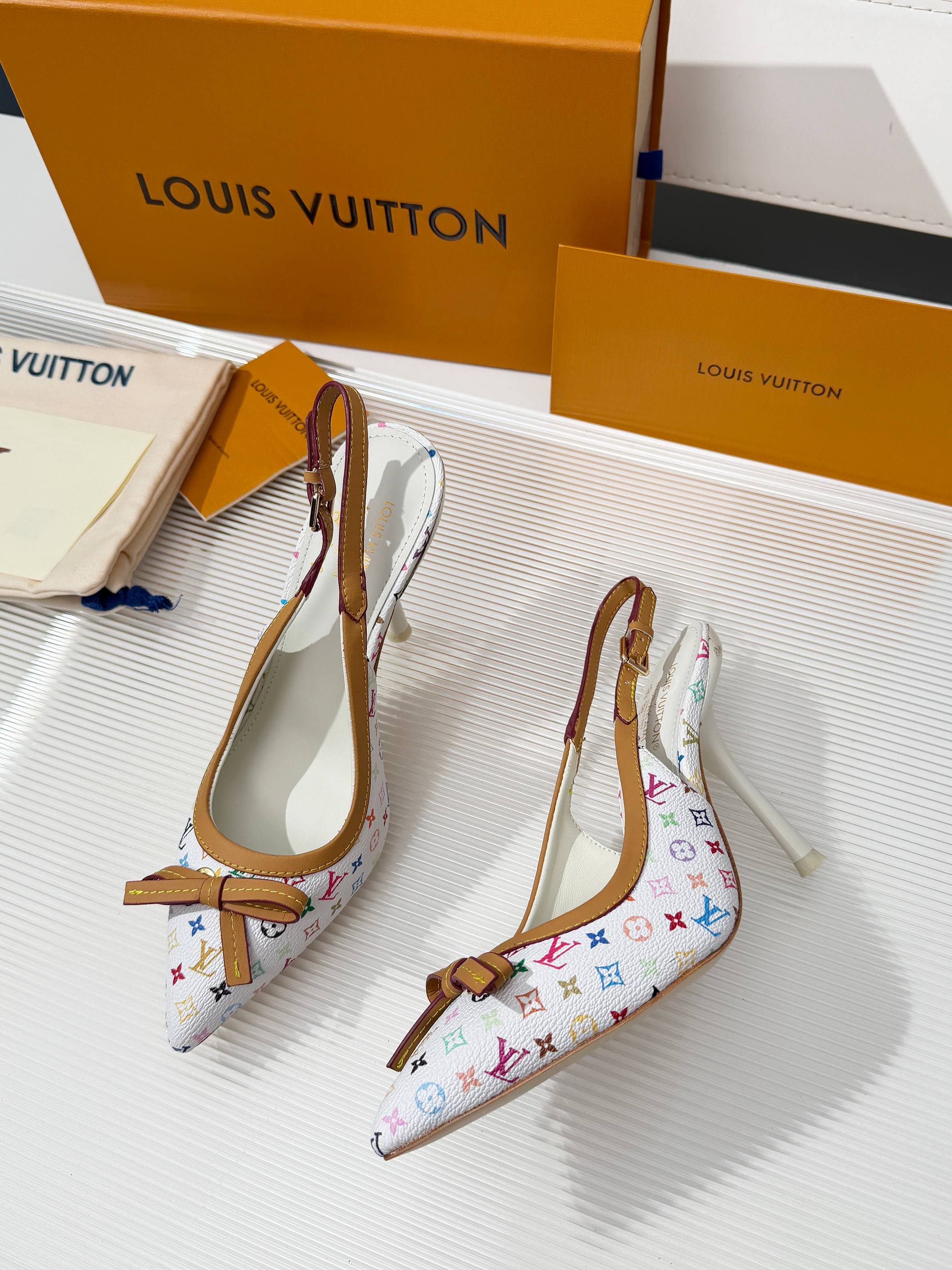 White Slingback Pump