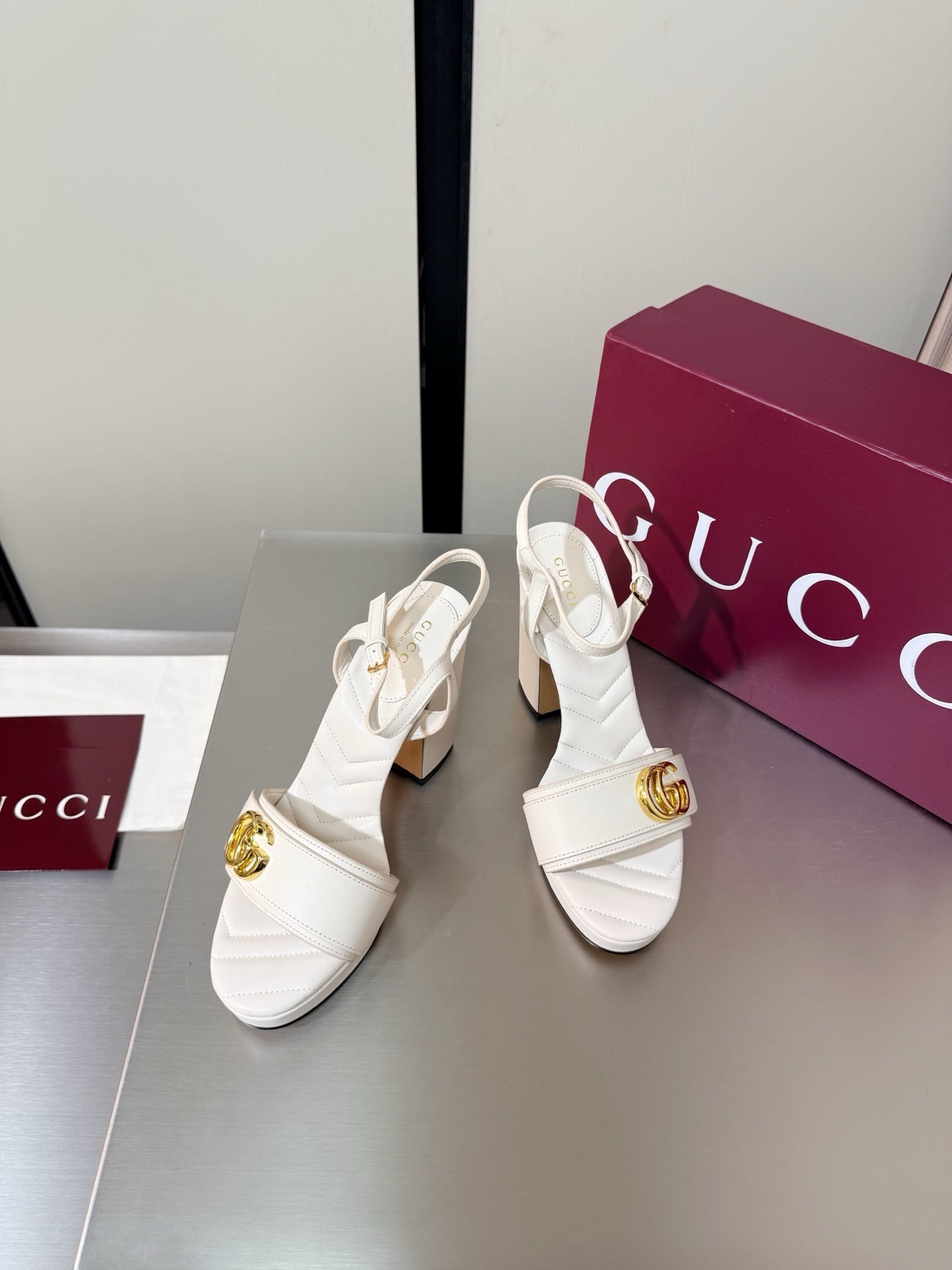 Ivory Platform Sandal