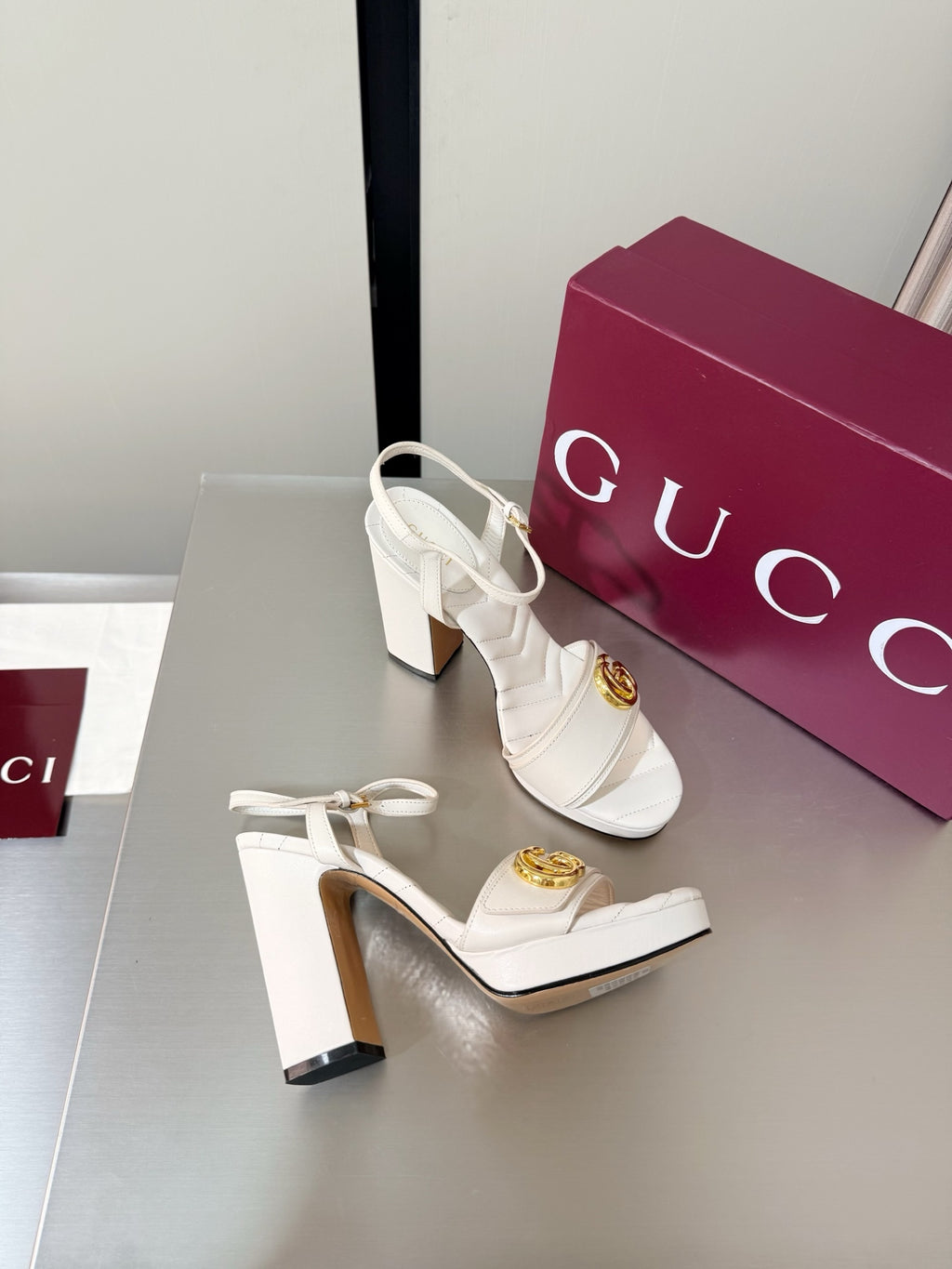 Ivory Platform Sandal