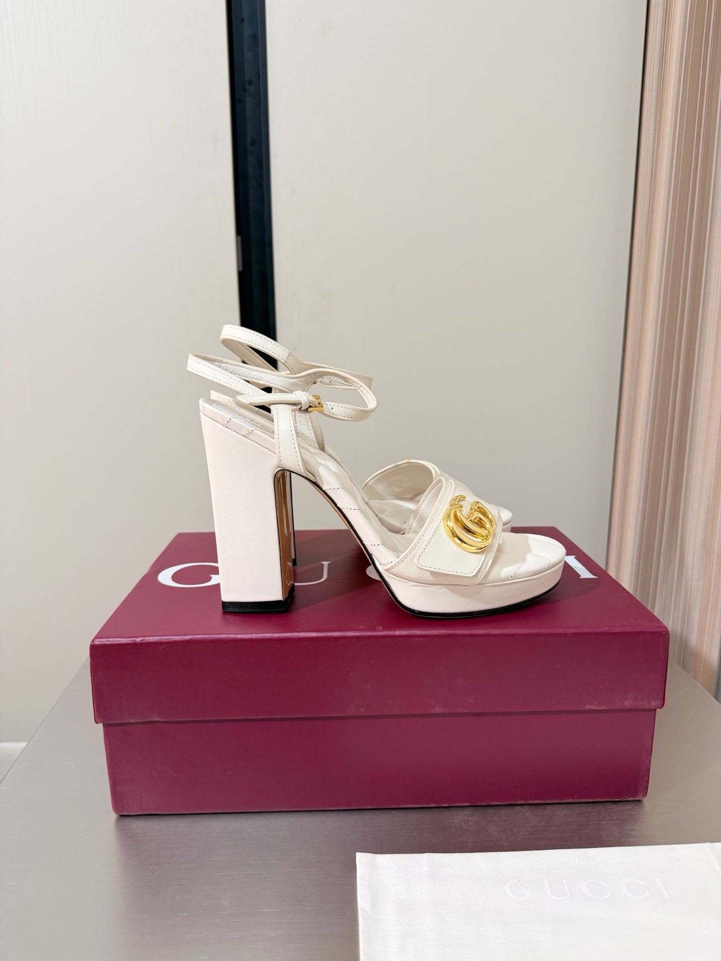 Ivory Platform Sandal