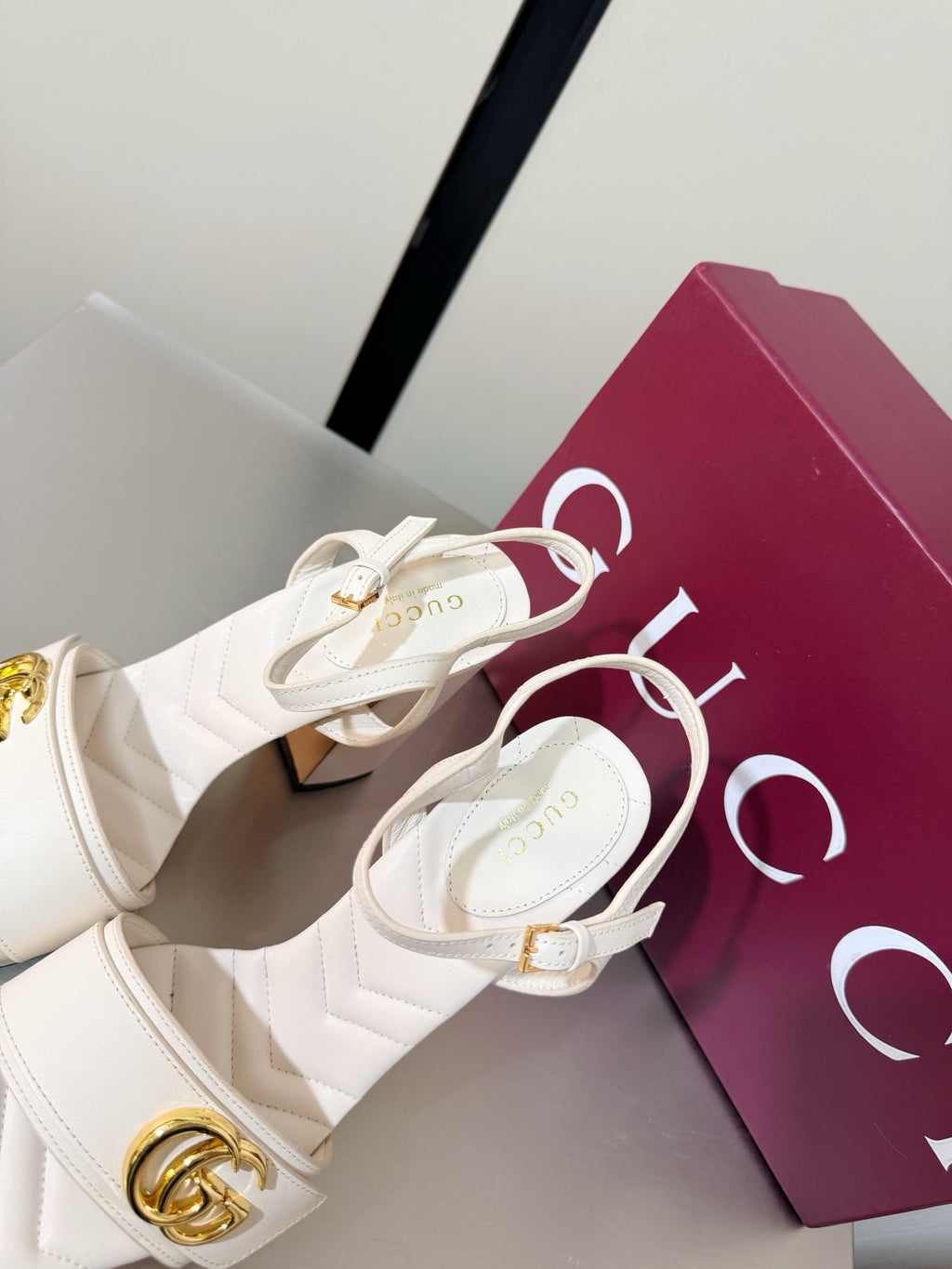 Ivory Platform Sandal