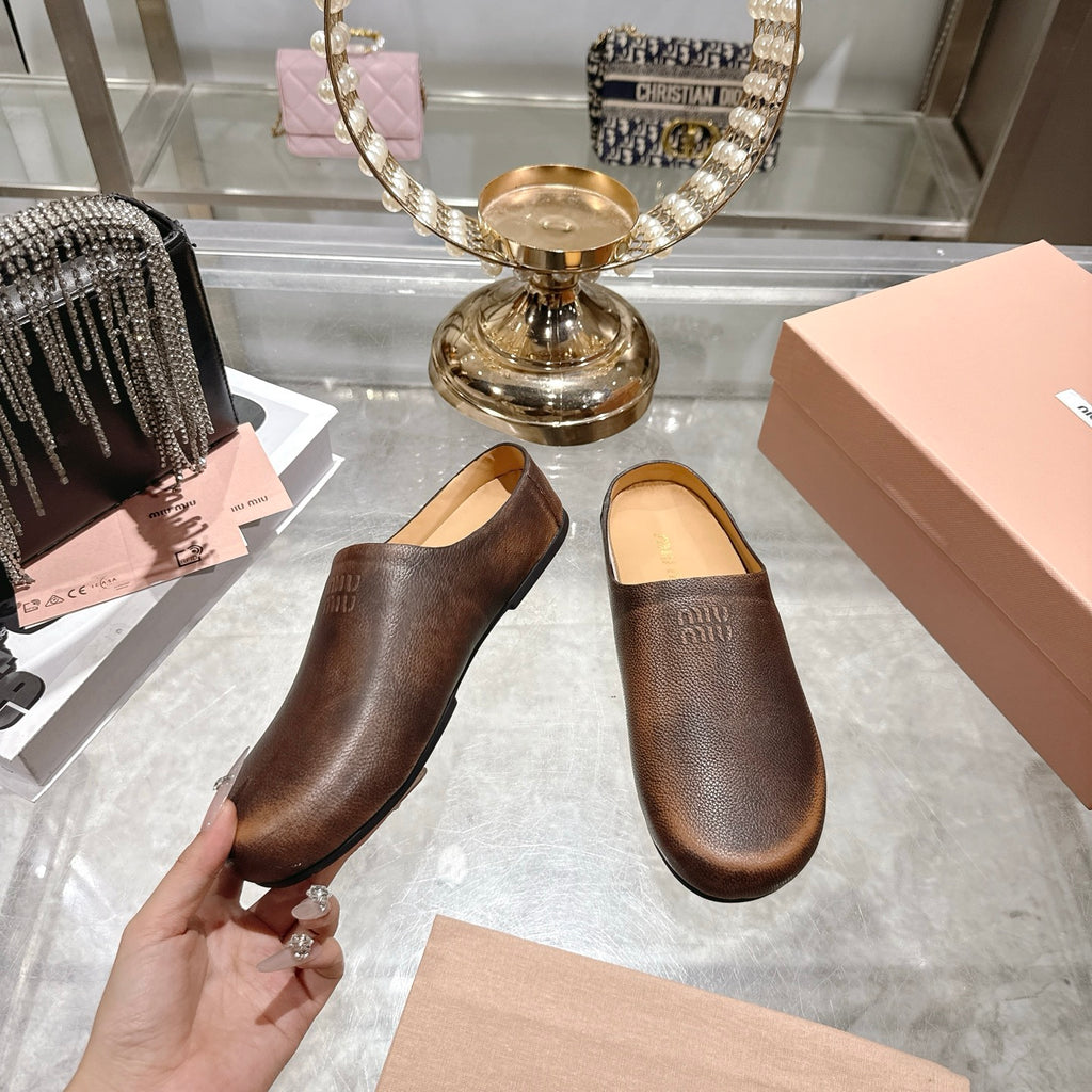 Palisander Leather Mules