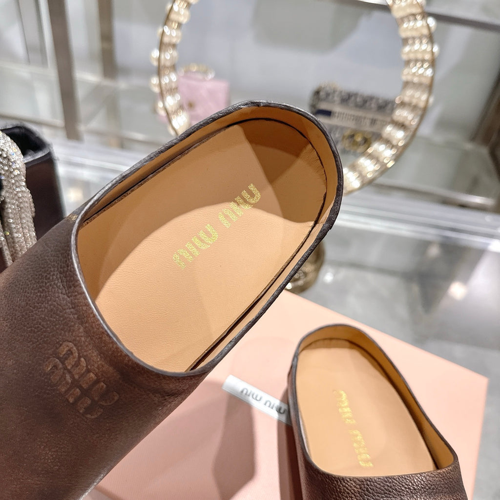 Palisander Leather Mules