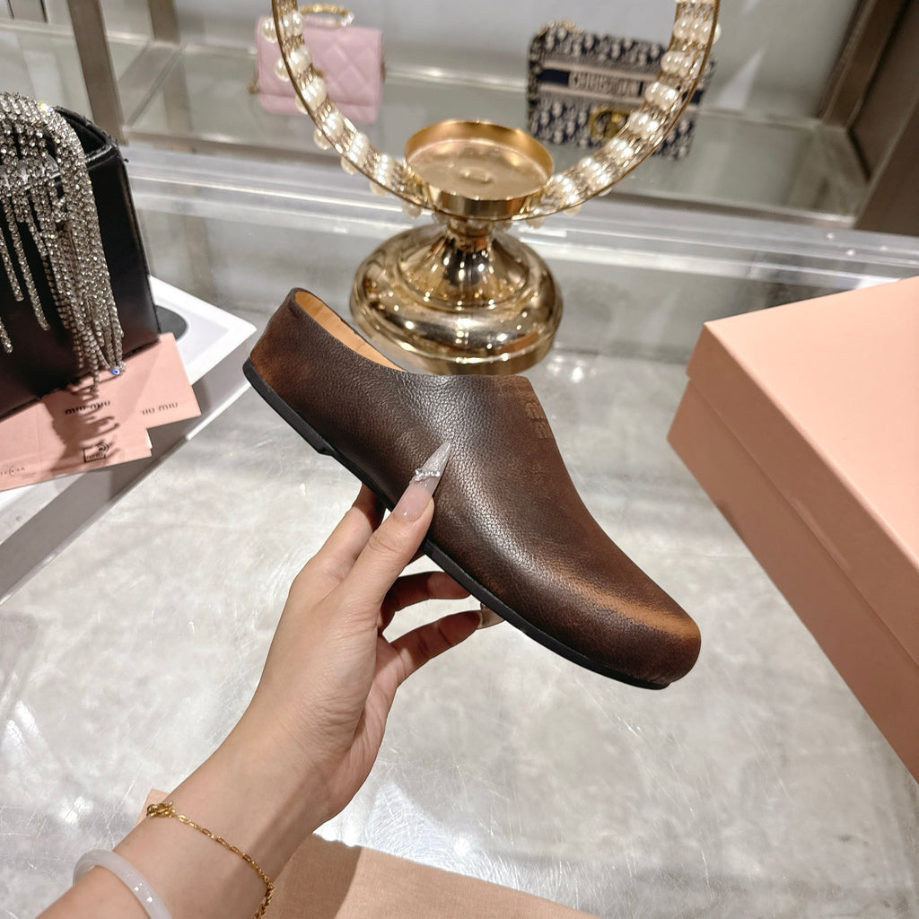 Palisander Leather Mules