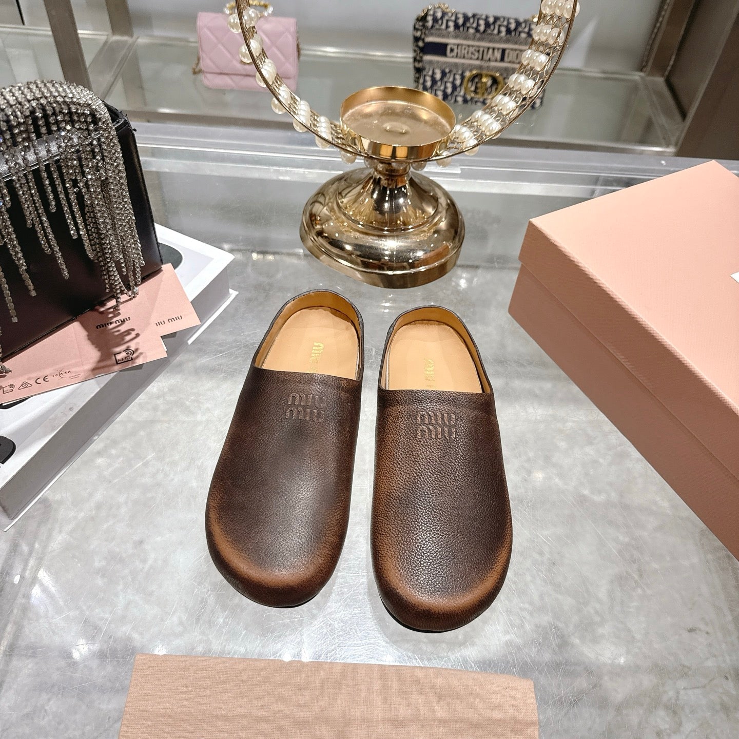 Palisander Leather Mules