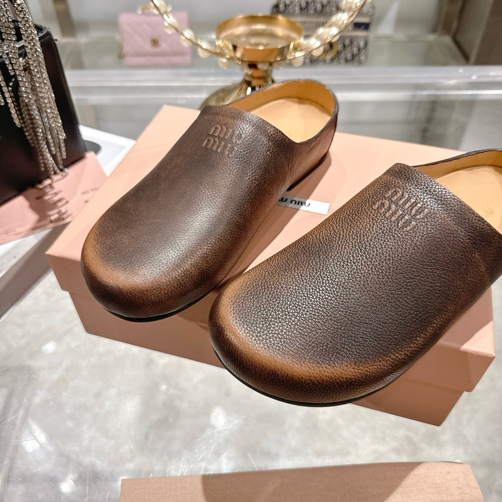 Palisander Leather Mules