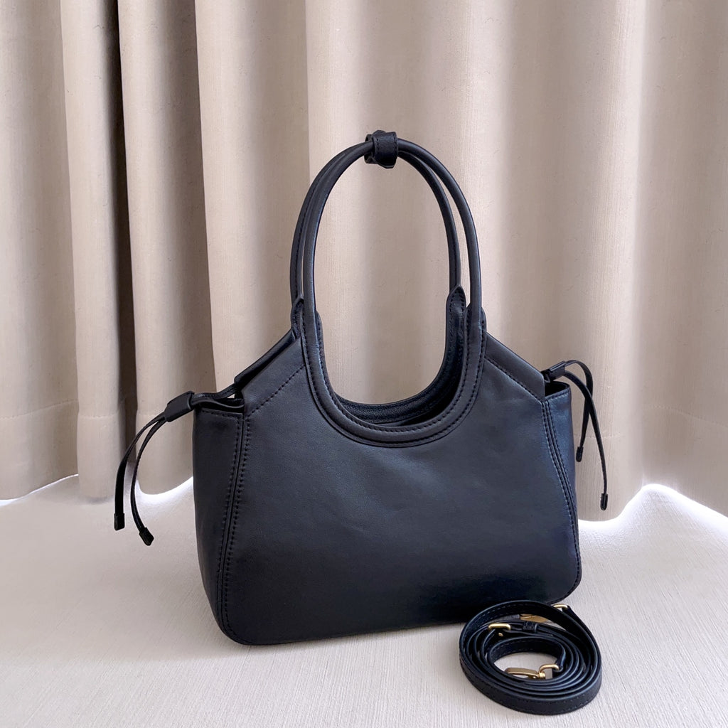 Black Ivy Leather Tote Bag - 4