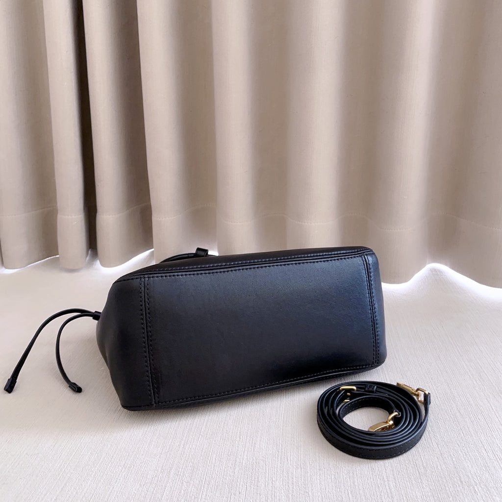 Black Ivy Leather Tote Bag - 5