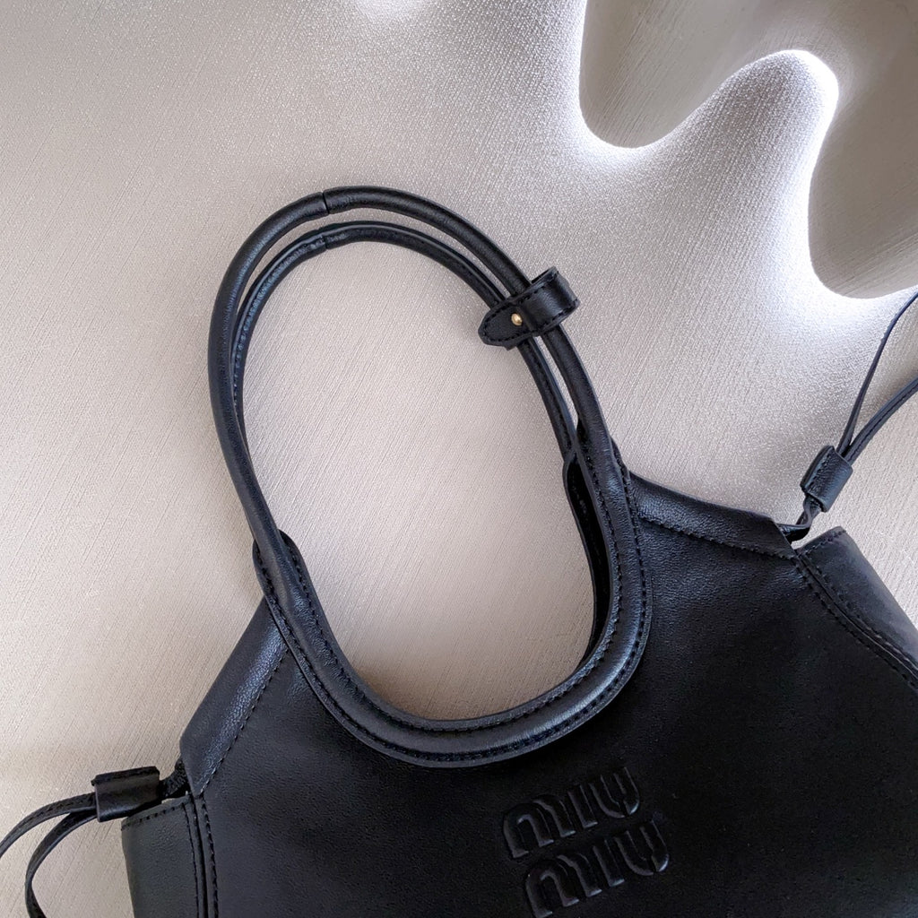 Black Ivy Leather Tote Bag - 10