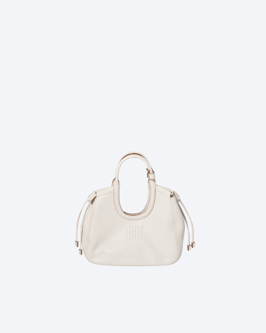Chalk White Ivy Leather Tote Bag - 1