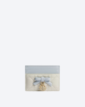 Latte & Ice Blue Freesia Card Holder