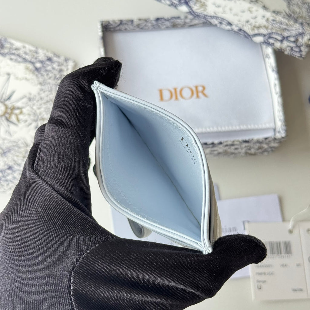 Latte & Ice Blue Freesia Card Holder - 7