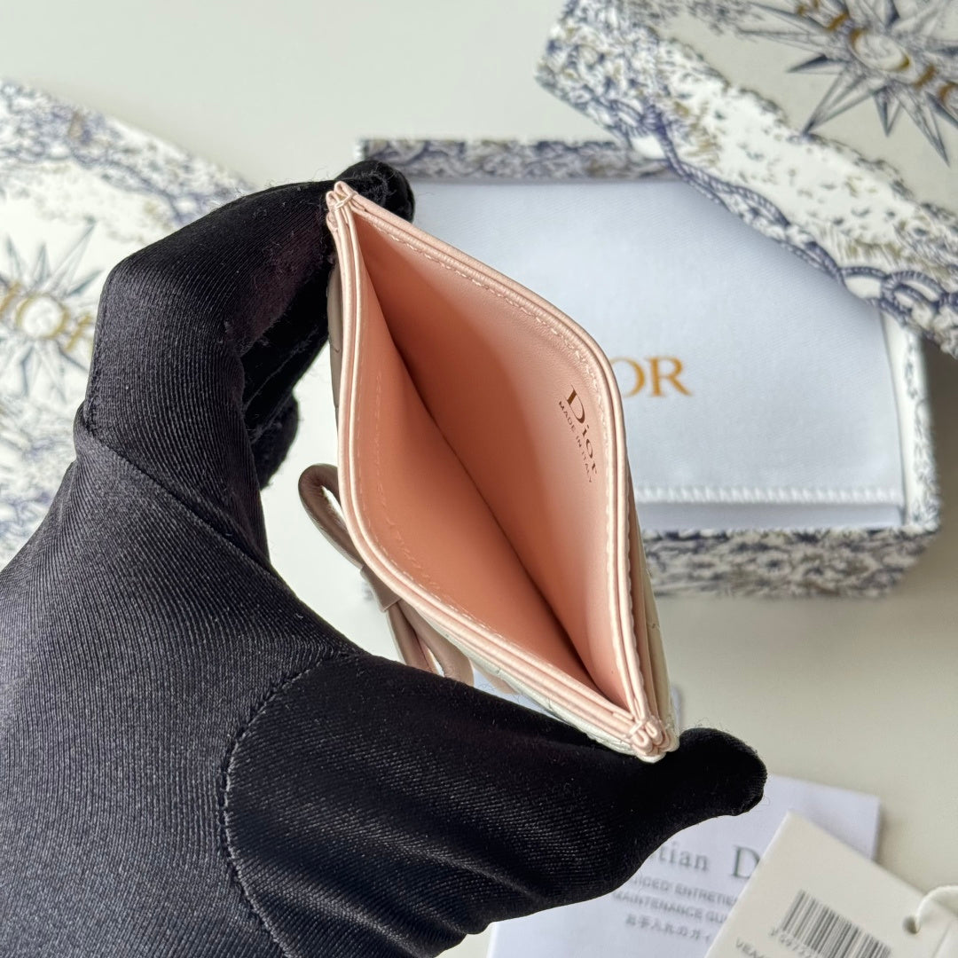 Latte & Ballet Pink Freesia Card Holder - 10