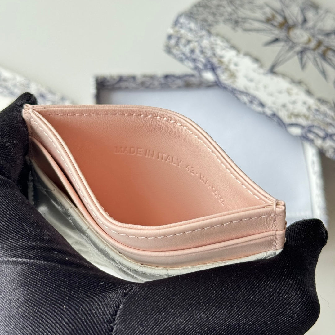 Latte & Ballet Pink Freesia Card Holder - 12