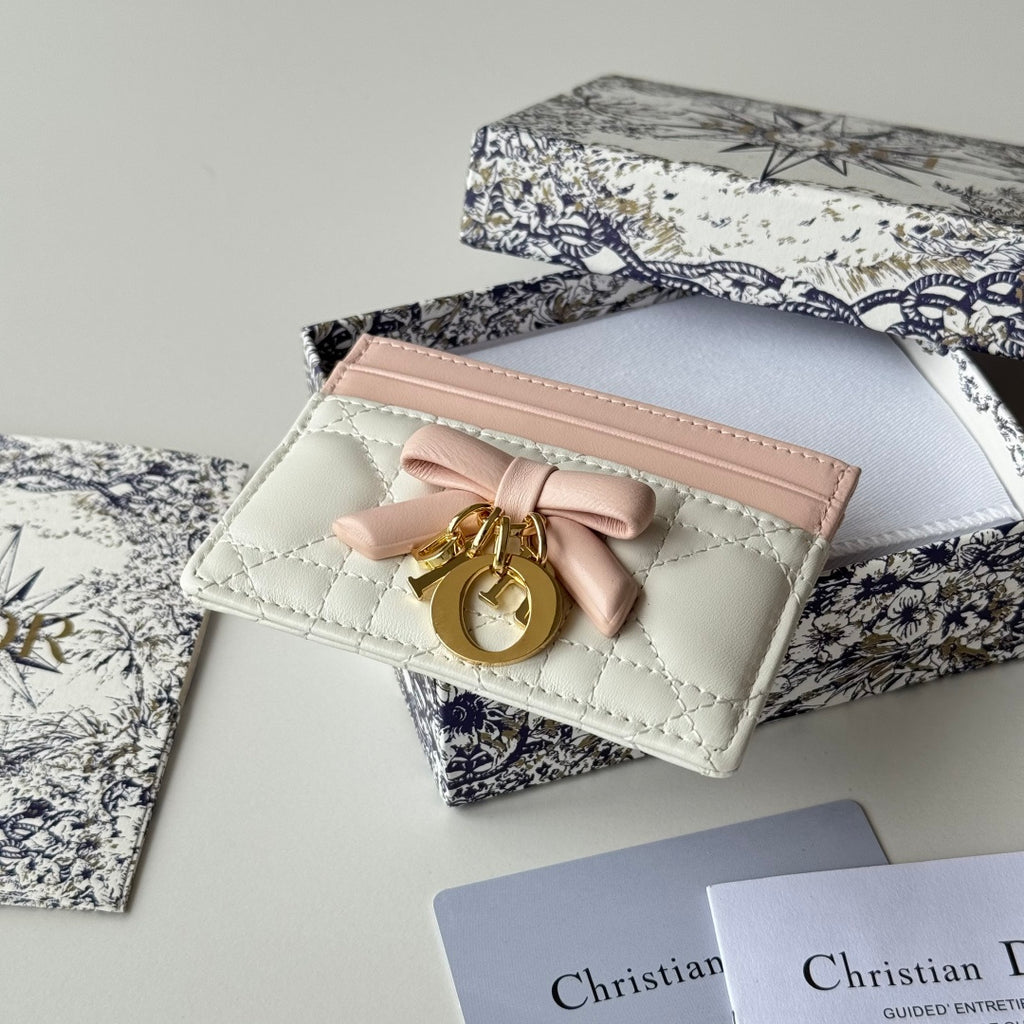 Latte & Ballet Pink Freesia Card Holder - 5