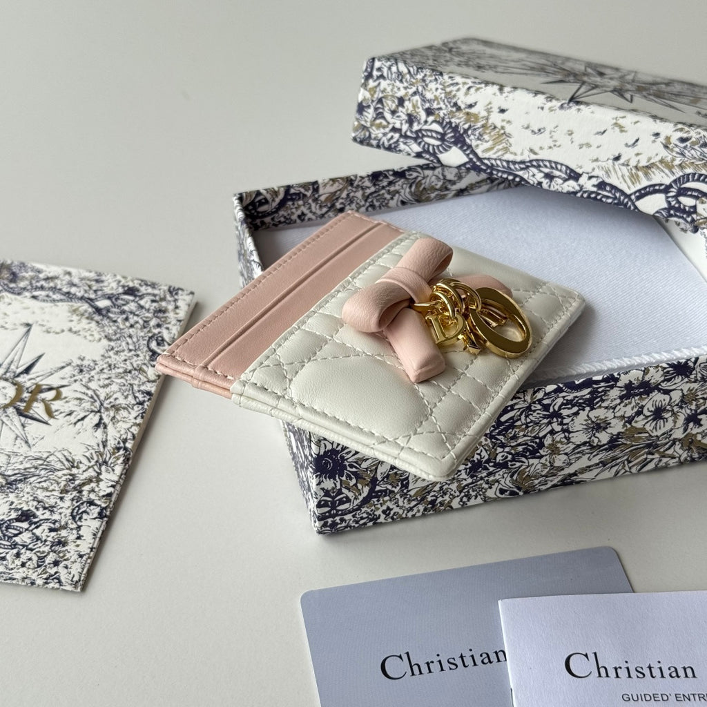 Latte & Ballet Pink Freesia Card Holder - 6