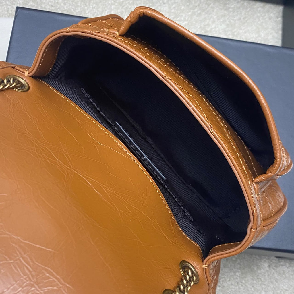 Light Caramel Niki Mini In Vintage Leather
