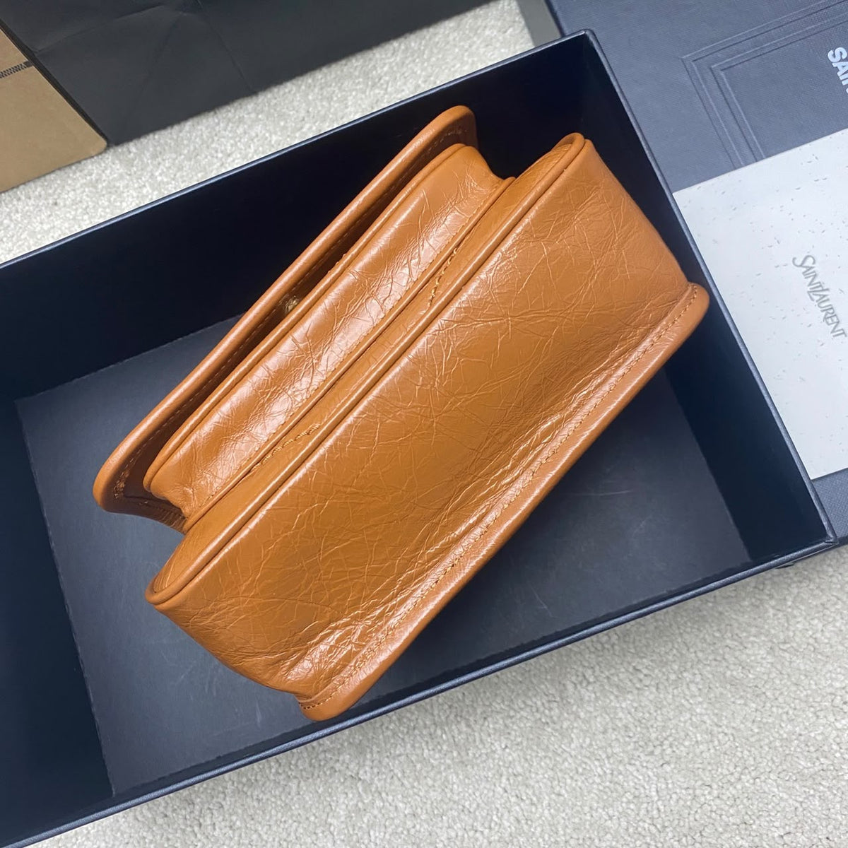 Light Caramel Niki Mini In Vintage Leather