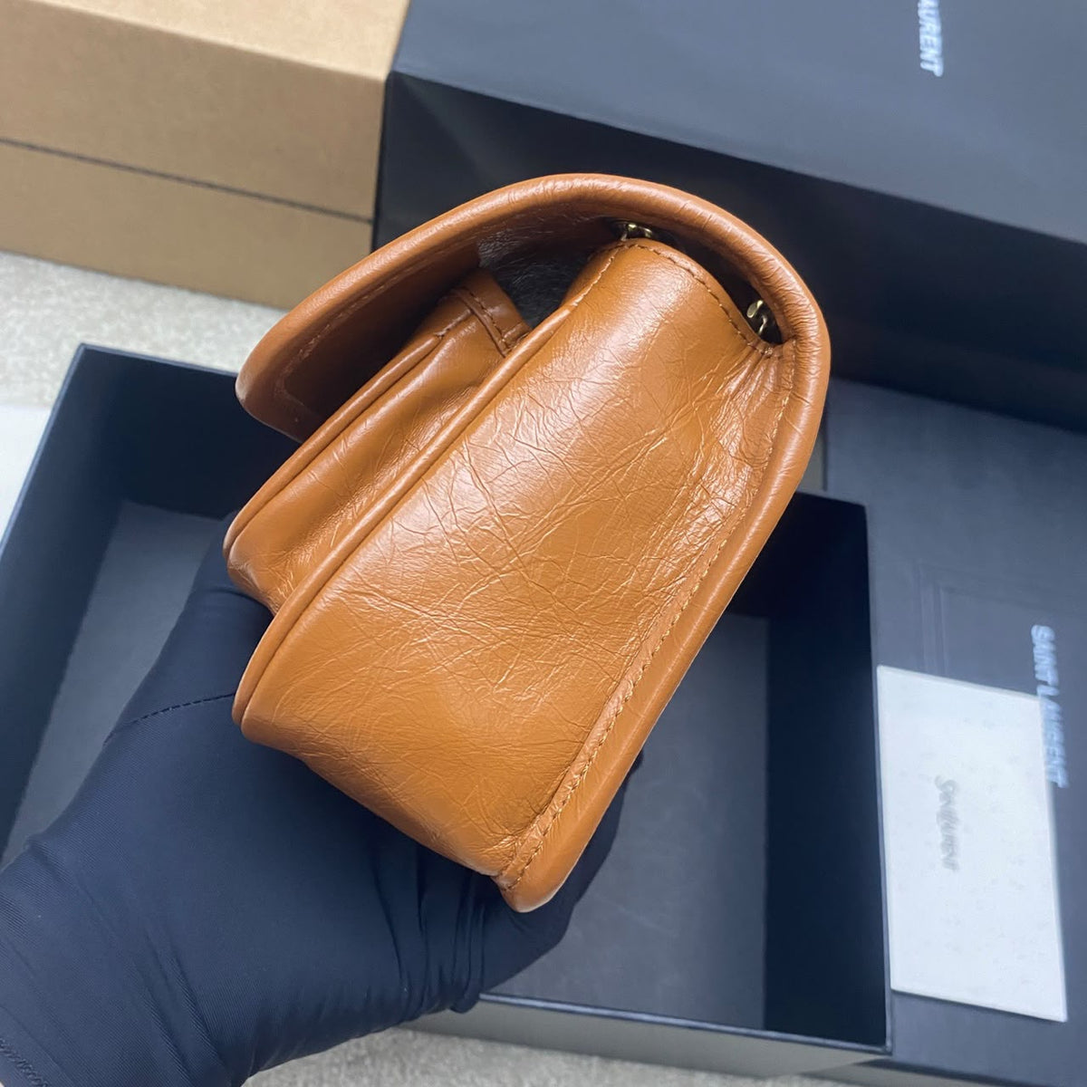 Light Caramel Niki Mini In Vintage Leather