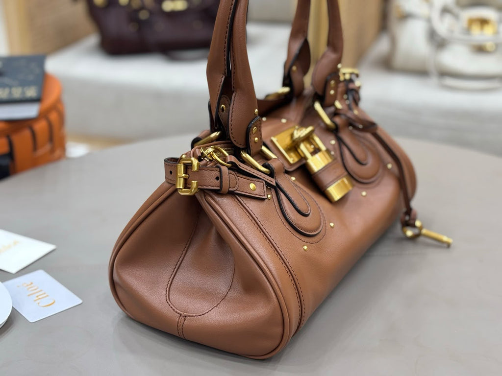 Mustang Brown Paddington Bag In Leather - 3