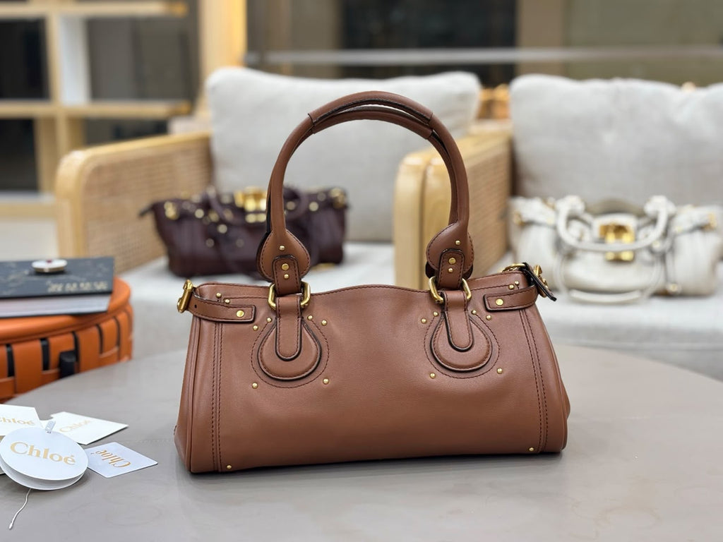 Mustang Brown Paddington Bag In Leather - 4