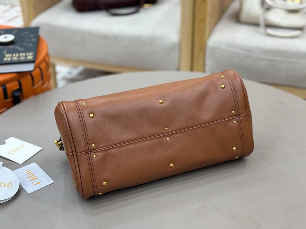 Mustang Brown Paddington Bag In Leather - 5