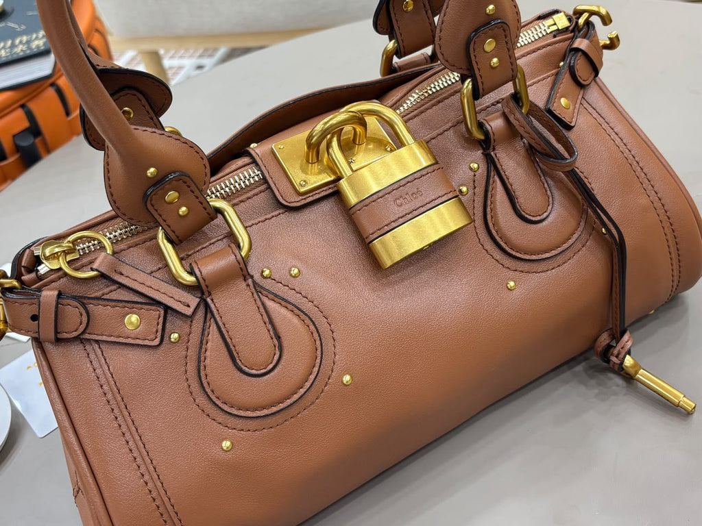 Mustang Brown Paddington Bag In Leather - 6