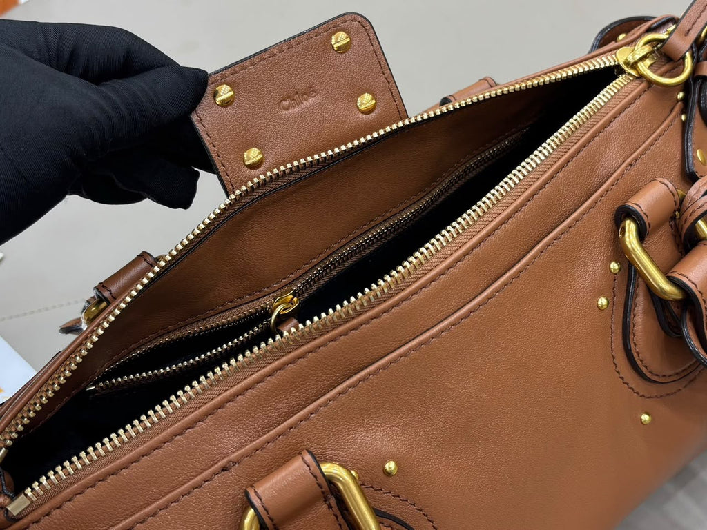 Mustang Brown Paddington Bag In Leather - 8
