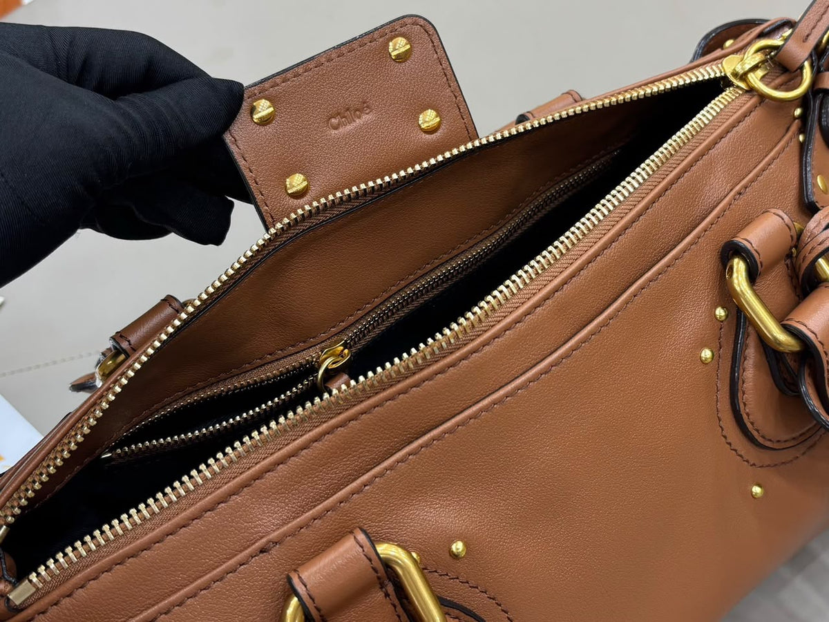 Mustang Brown Paddington Bag In Leather - 8