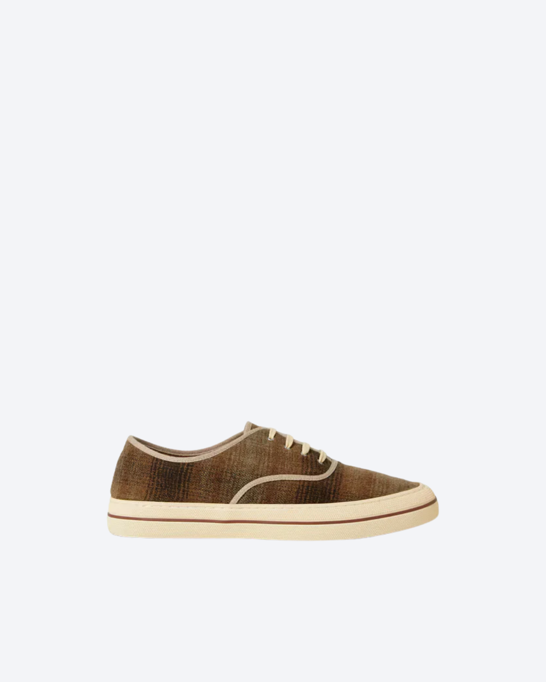 Men's Orange And Burnt Check Nantucket Walk Sneaker