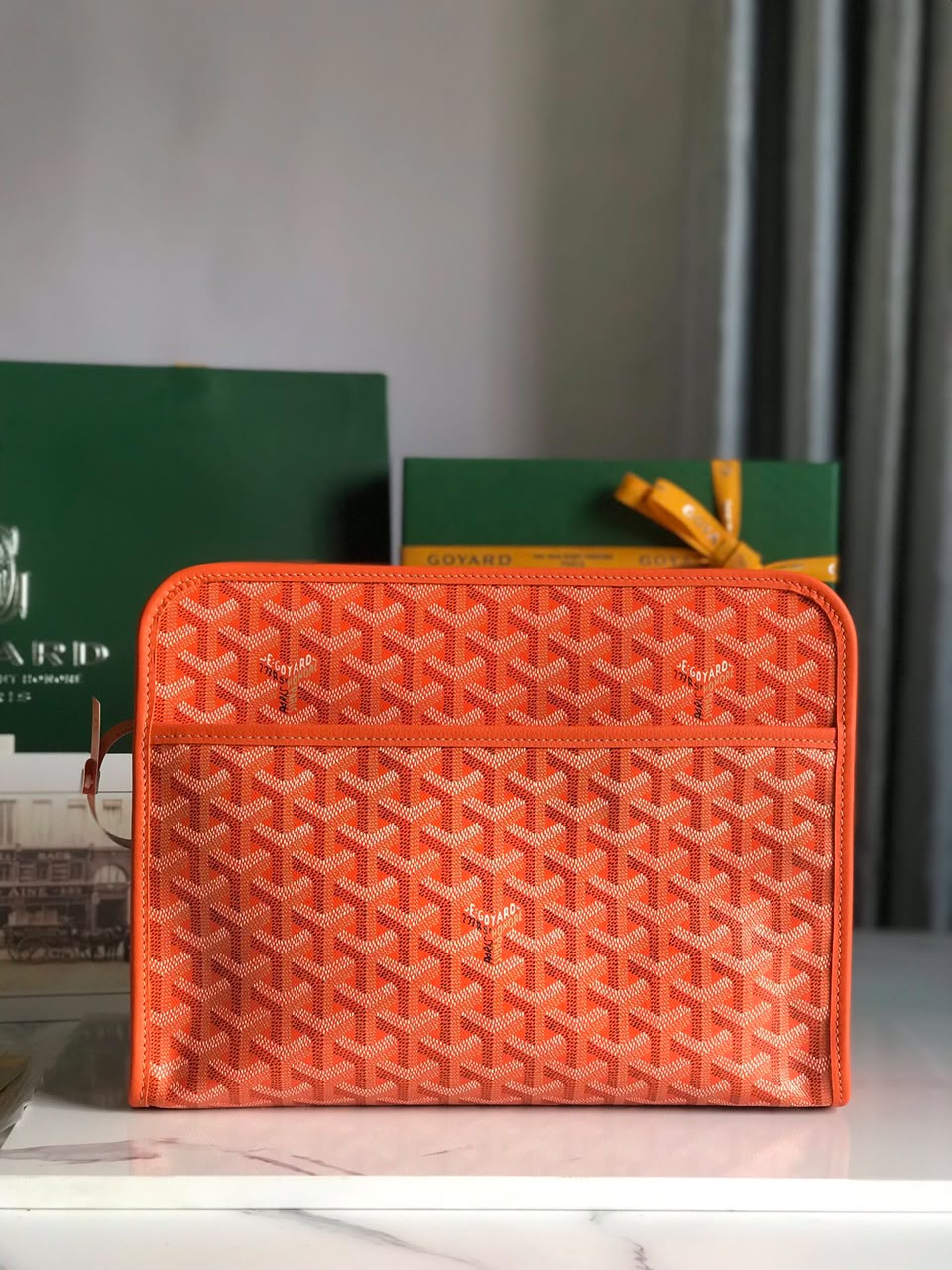 Orange Jouvence GM Toiletry Bag