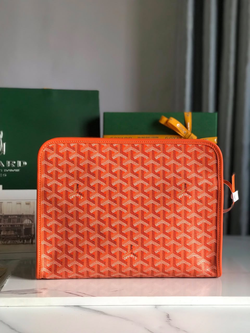 Orange Jouvence GM Toiletry Bag