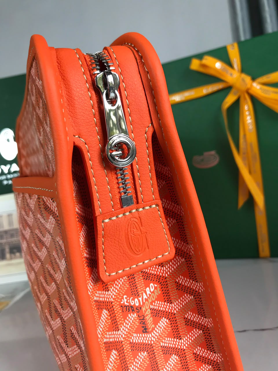 Orange Jouvence GM Toiletry Bag